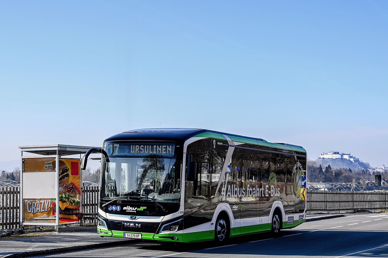 Die neue Linie 17 in Salzburg.