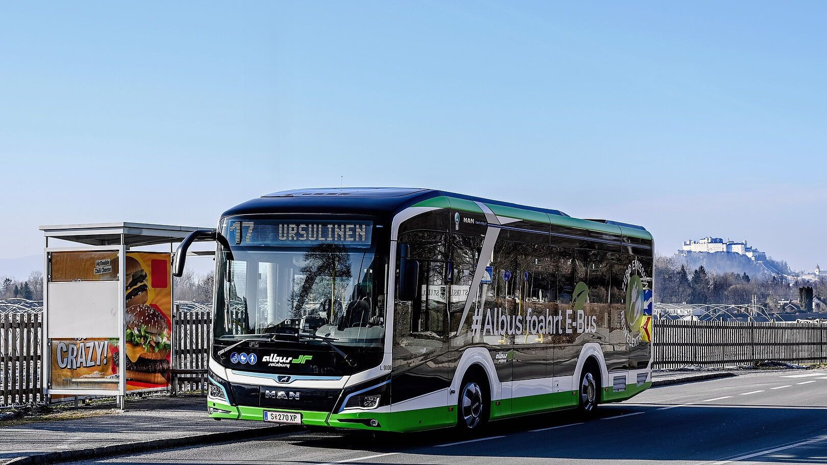 Die neue Liie 17 in Salzburg.