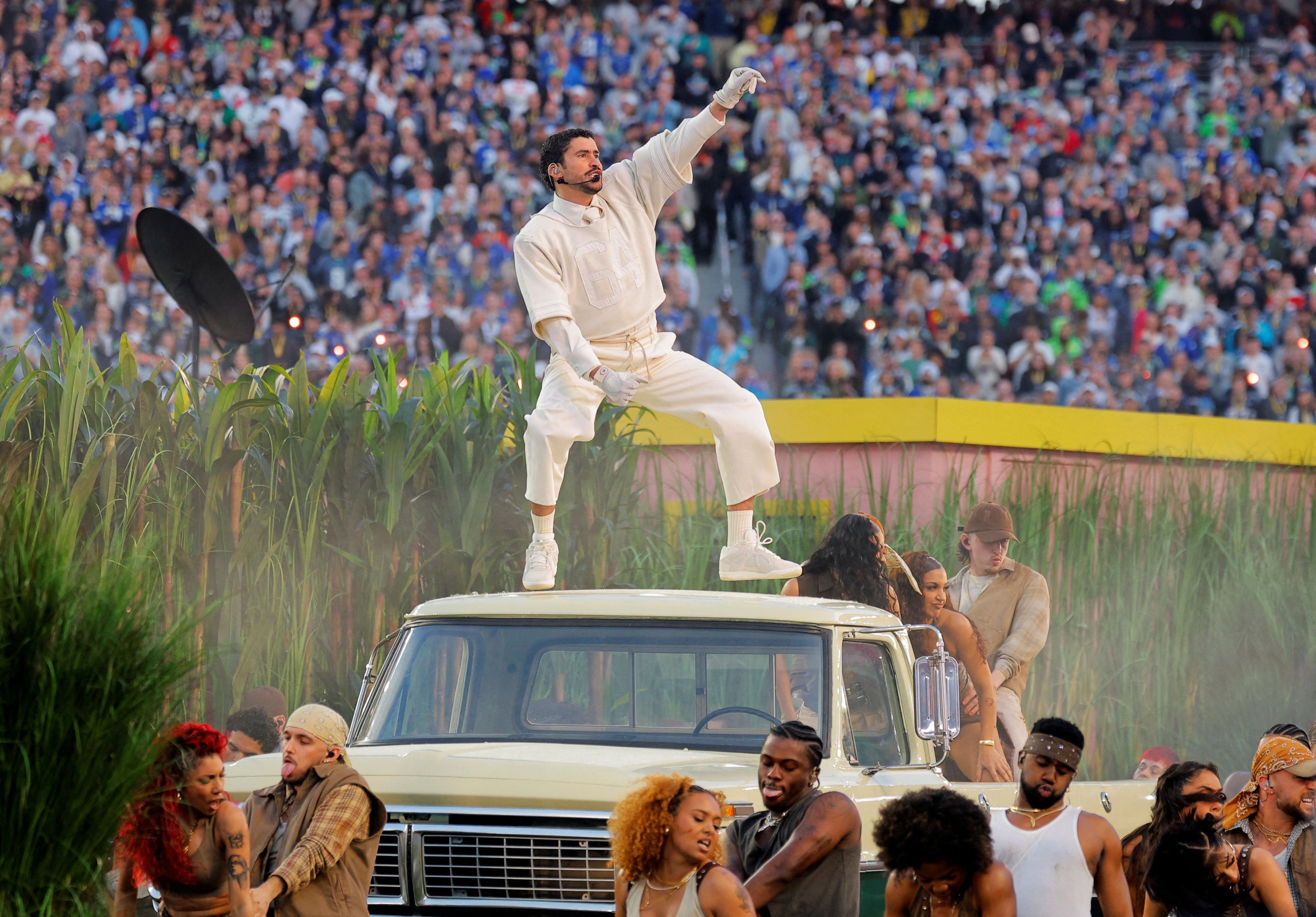 Dieses Jahr durfte der puertorikanische Rapper Bad Bunny die Halftime-Show performen.