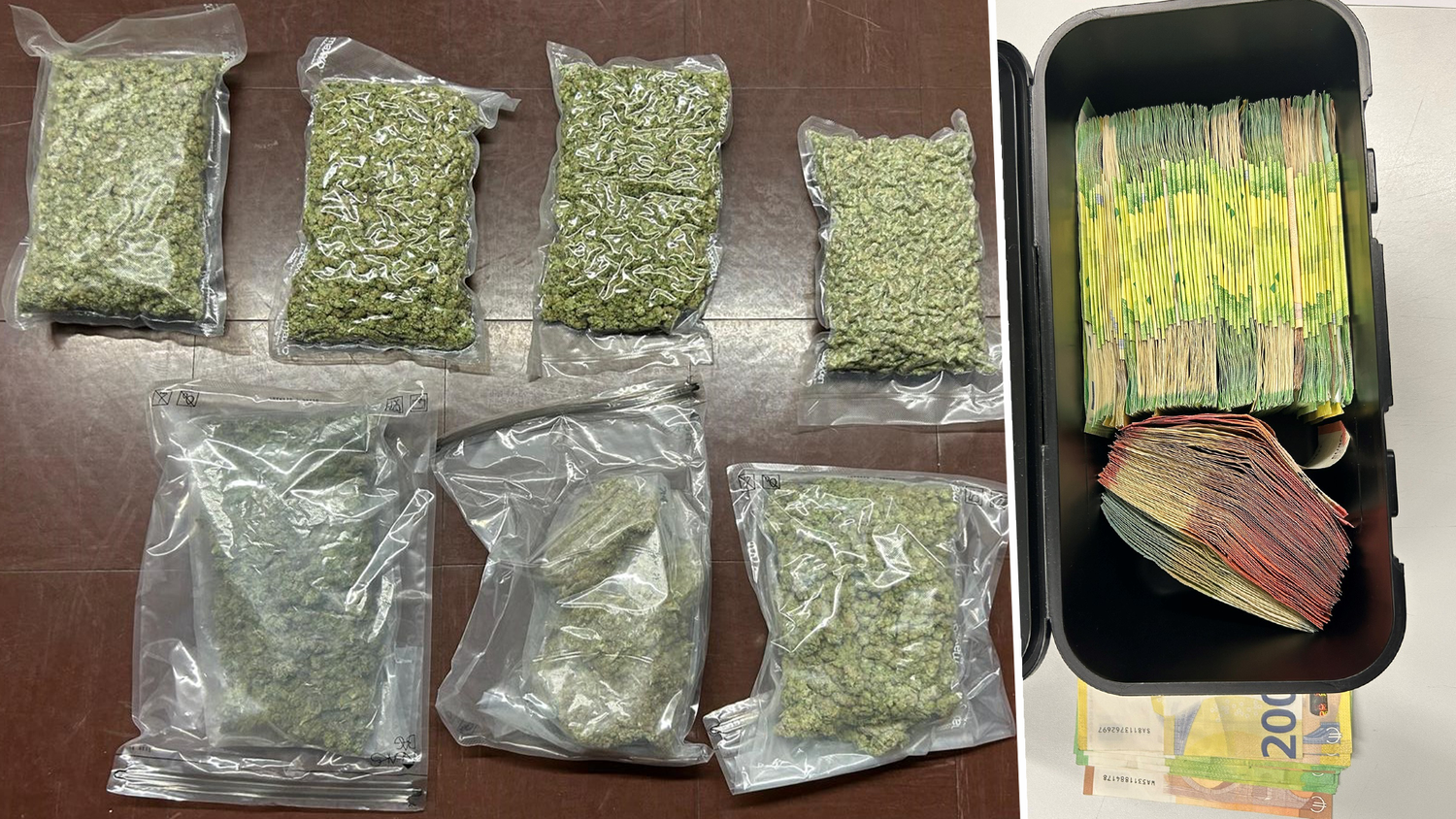 Rund 180 Kilo Drogen sollen die Verdächtigen verkauft haben – im Wert von rund sechs Millionen Euro.