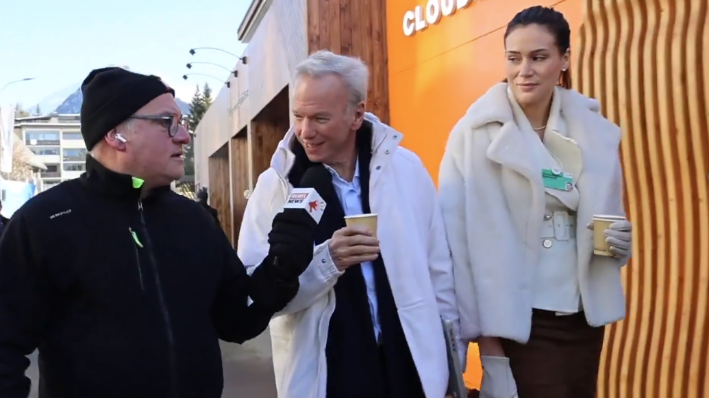 Eric Schmidt und Gloria-Sophie Burkandt waren auch am WEF unterwegs.