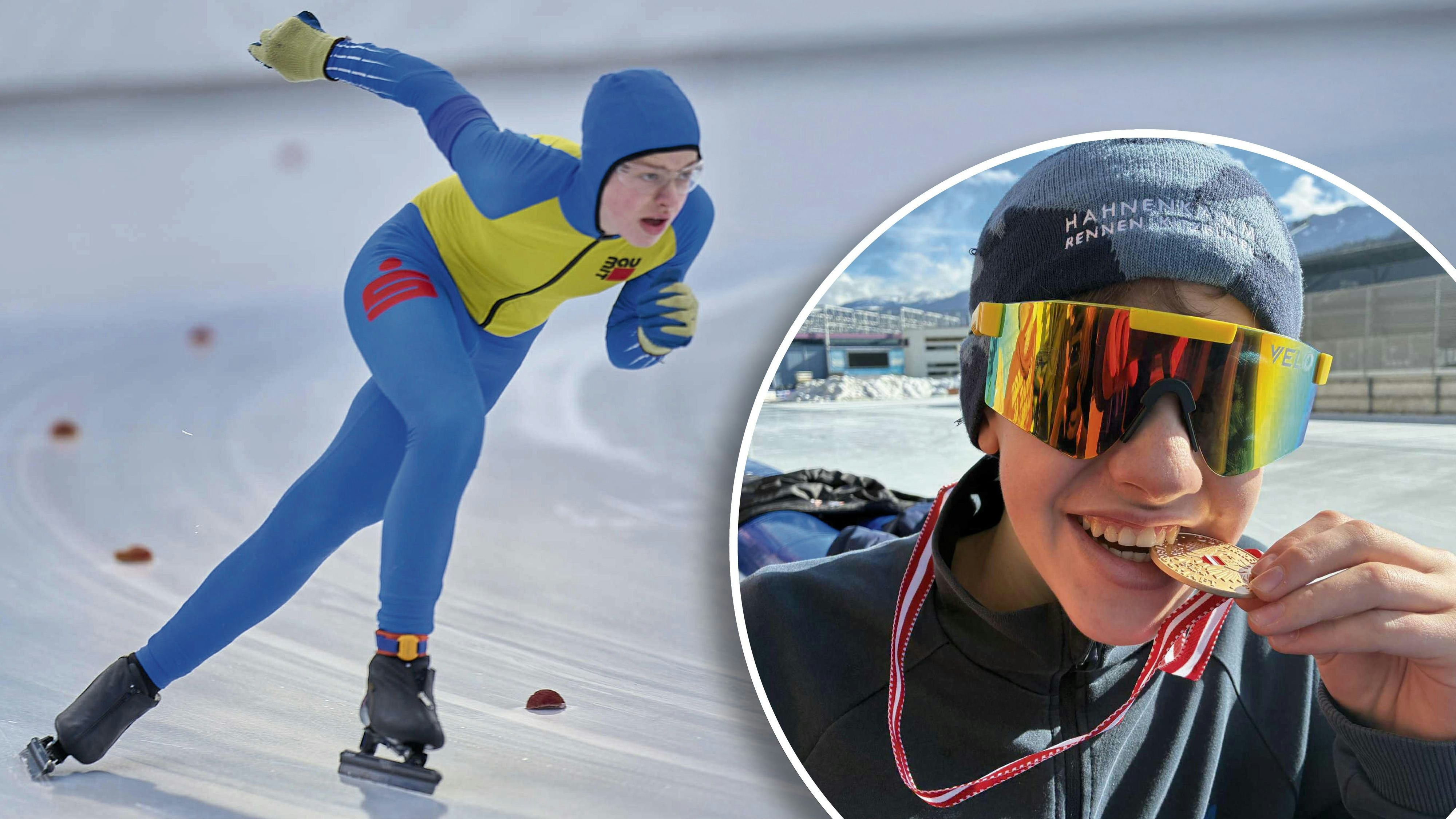 Fabio Pammer konnte stellt vier neue NÖ-Landesrekorde bei den "Österreichischen Nachwuchs Eisschnelllaufmeisterschaften" in Innsbruck auf. 