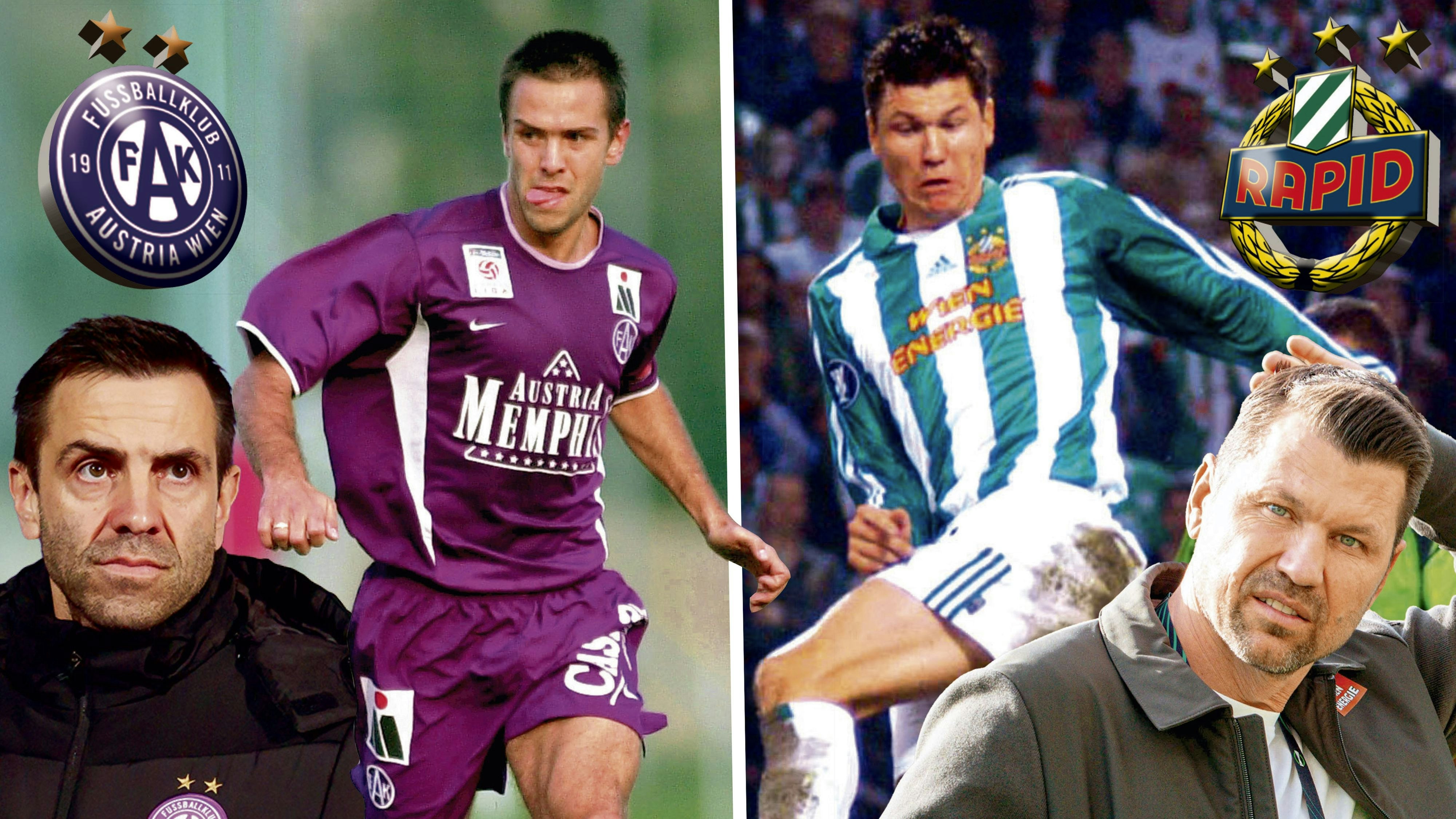 Austrias Michael Wagner und Rapids Markus Katzer