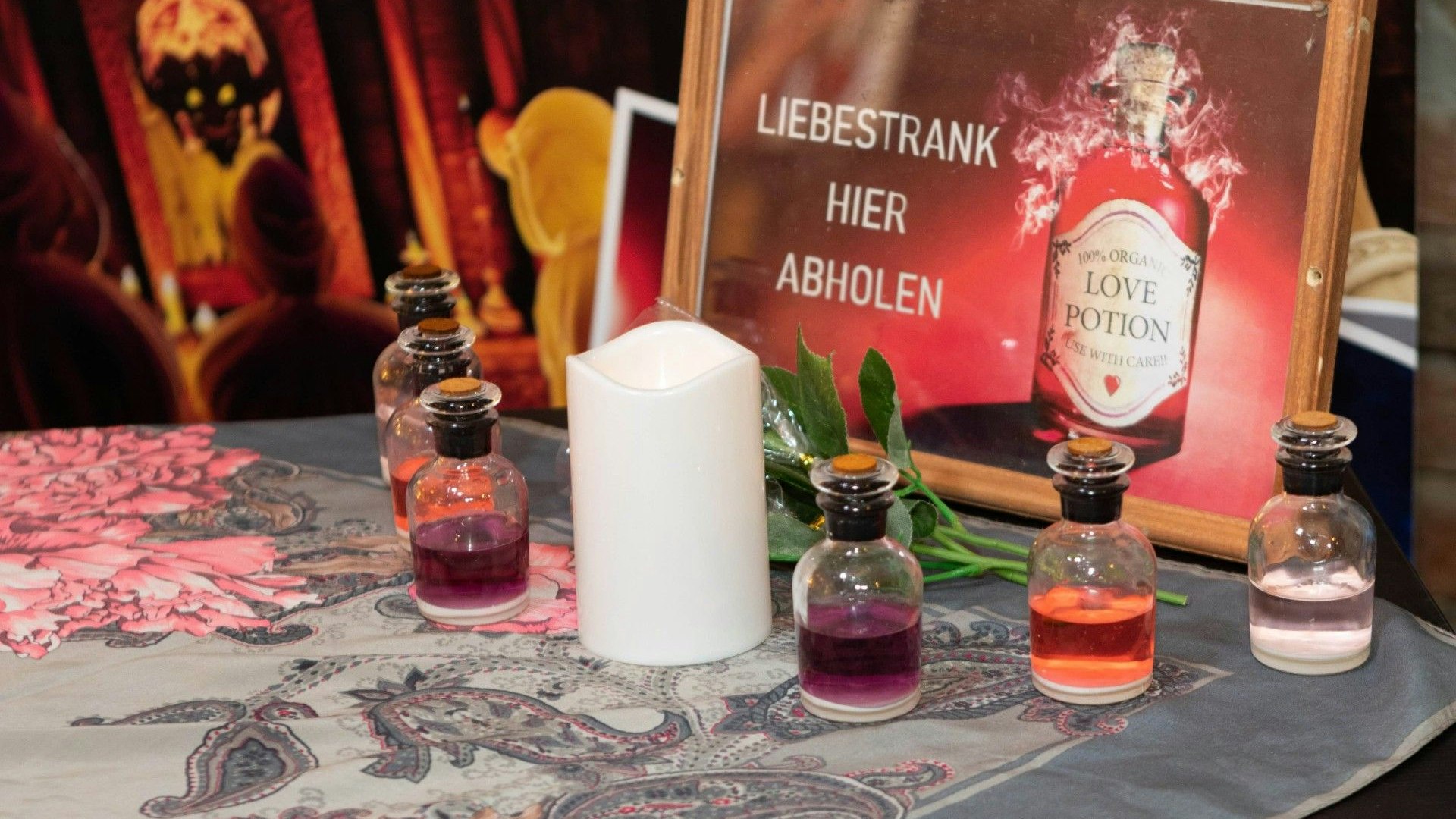 Ein spezieller Begrüßungsdrink erwartet die Escape-Room-Besucher.