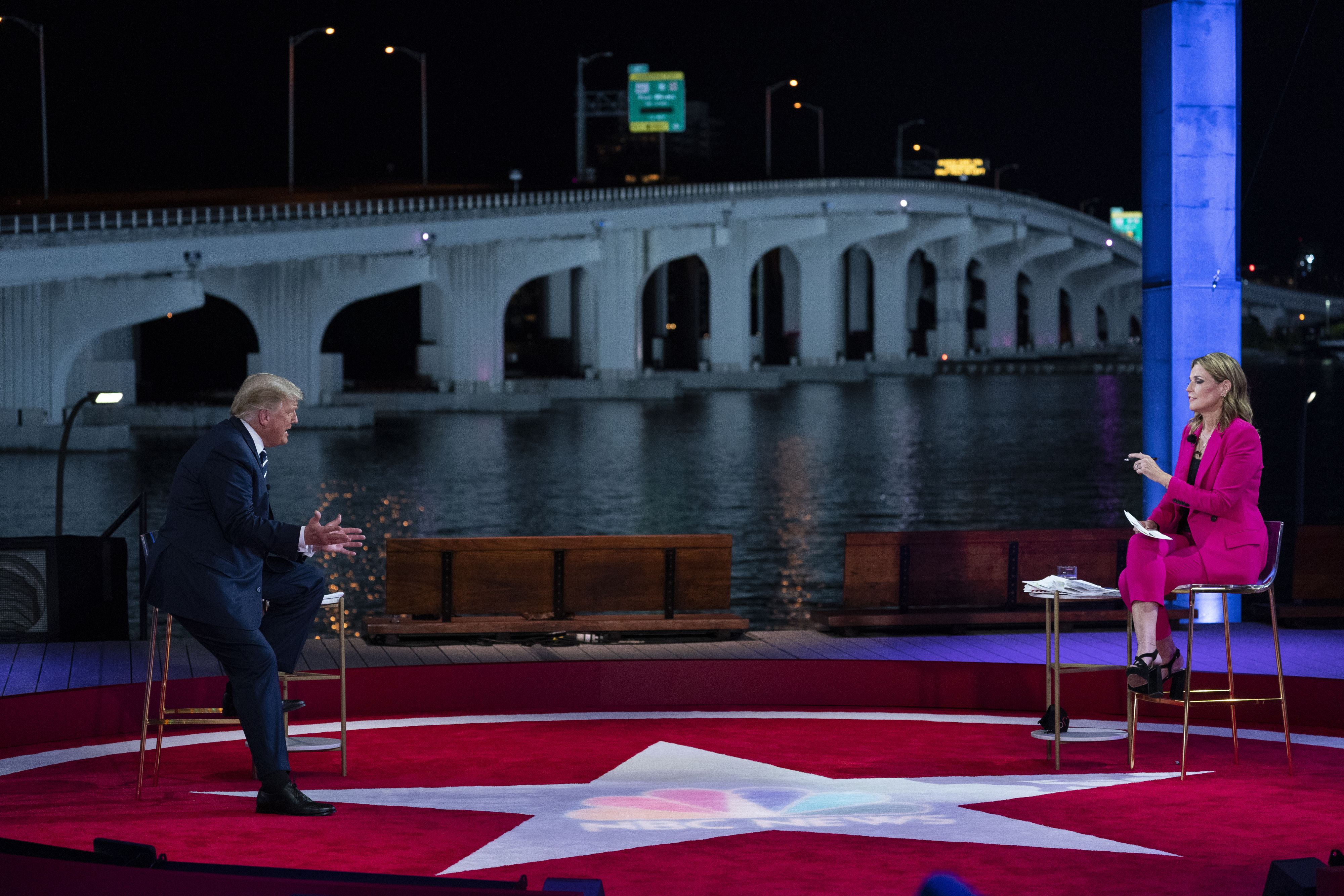Im Oktober 2020 moderierte Savannah Guthrie ein Townhall Meeting mit Donald Trump. Er bot ihr jetzt seine Unterstützung an