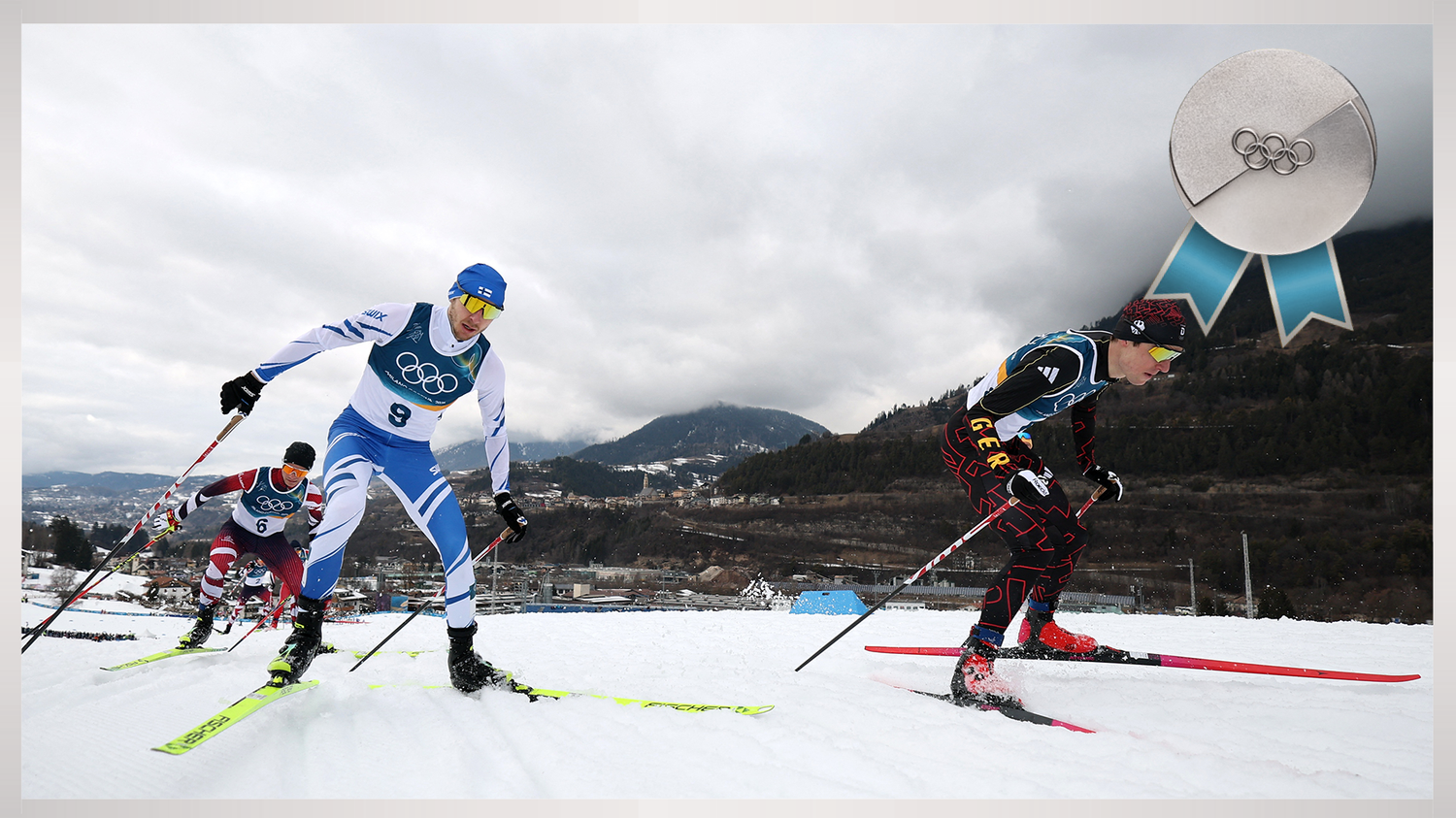Johannes Lamparter holt sich die Silbermedaille. 