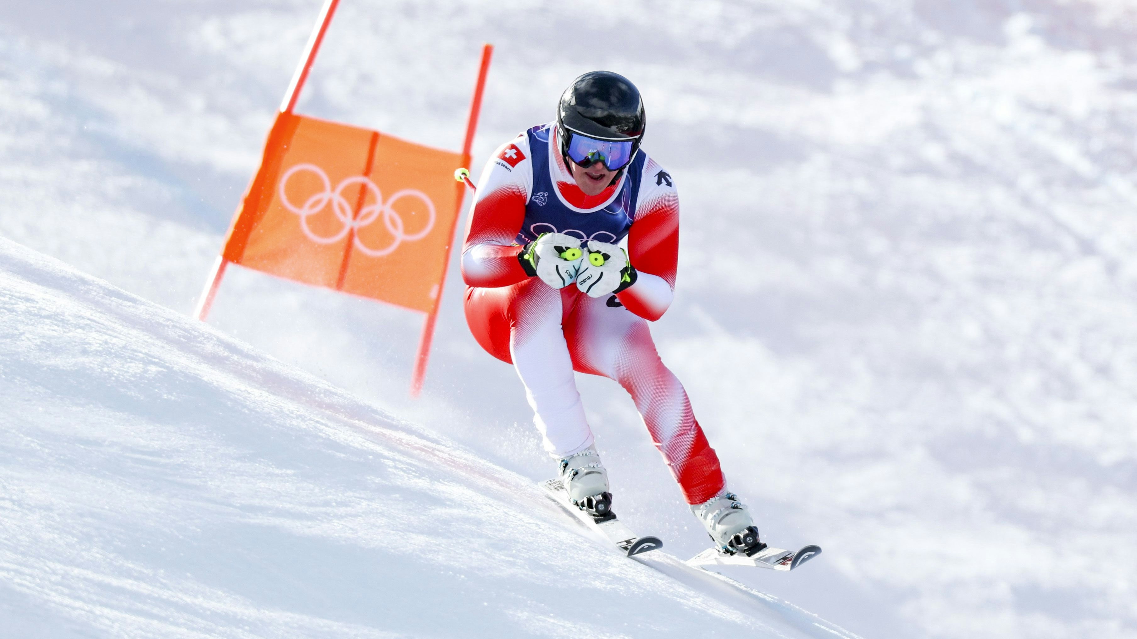 BORMIO,ITALY,11.FEB.26 - OLYMPICS, ALPINE SKIING - Winter Olympic Games Milano Cortina 2026, Super G, men. Image shows Franjo von Allmen (SUI). Photo: GEPA pictures/ Harald Steiner