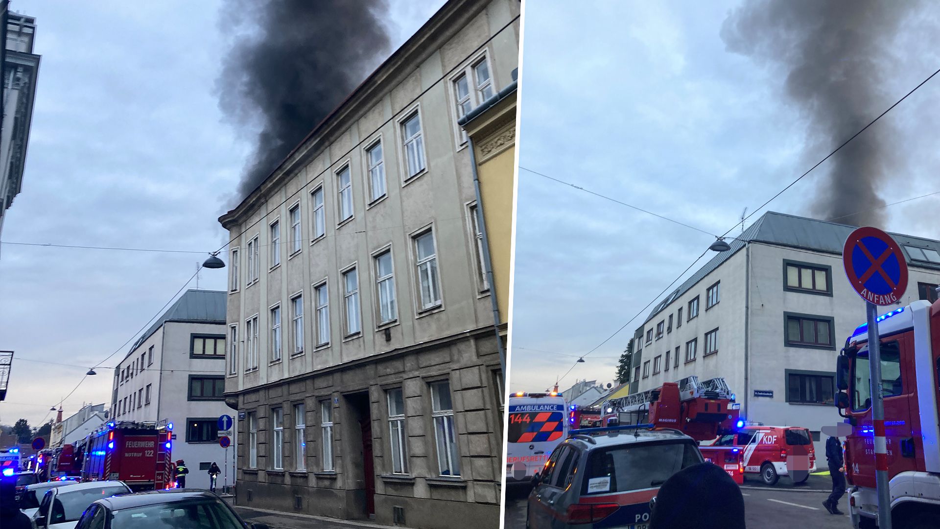 Pkw-Brand Wien-Penzing