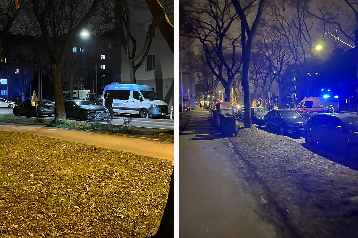 Am Dienstagabend kam es zu einem Unfall in Meidling, ein Mann wurde dabei verletzt.