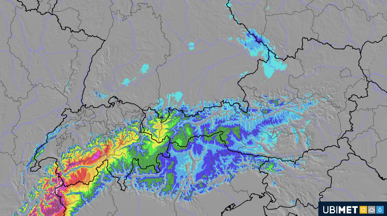 Heute.at - Karte zeigt, wo jetzt halber Meter Neuschnee kommt