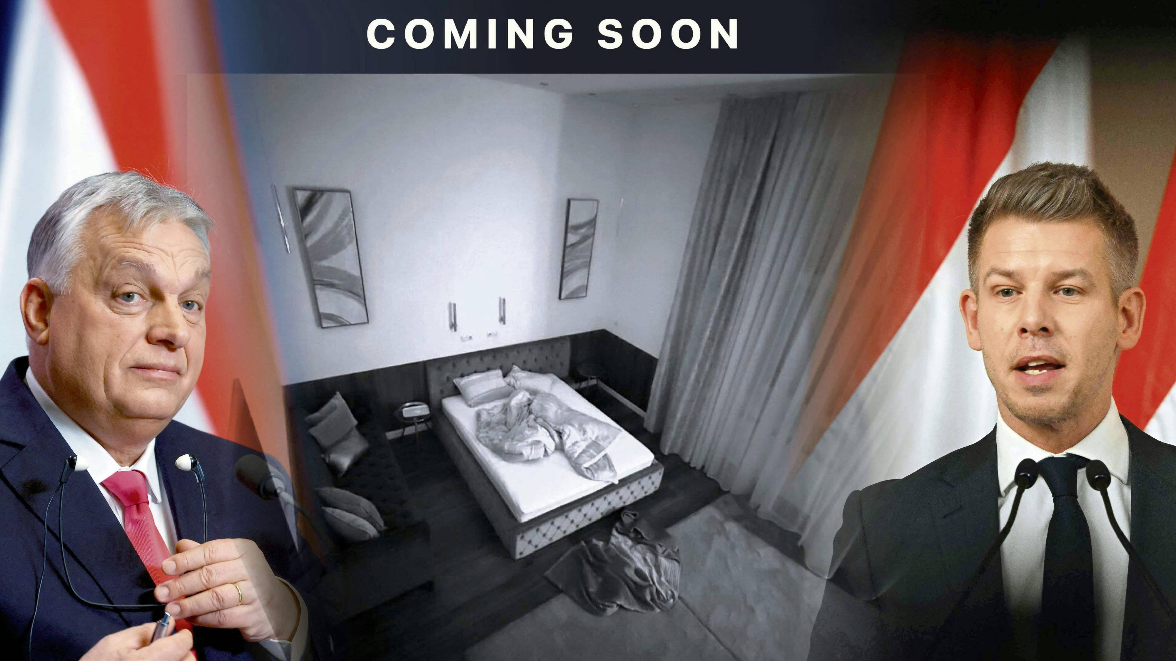 Eine mysteriöse Webseite deutet mitten im ungarischen Parlamentswahlkampf ein "Sex-Video" an. Für Oppositonschef Péter Magyar (r.) ist klar: Dahinter könne nur die Regierungspartei Fidesz von Viktor Orbán (l.) stecken.