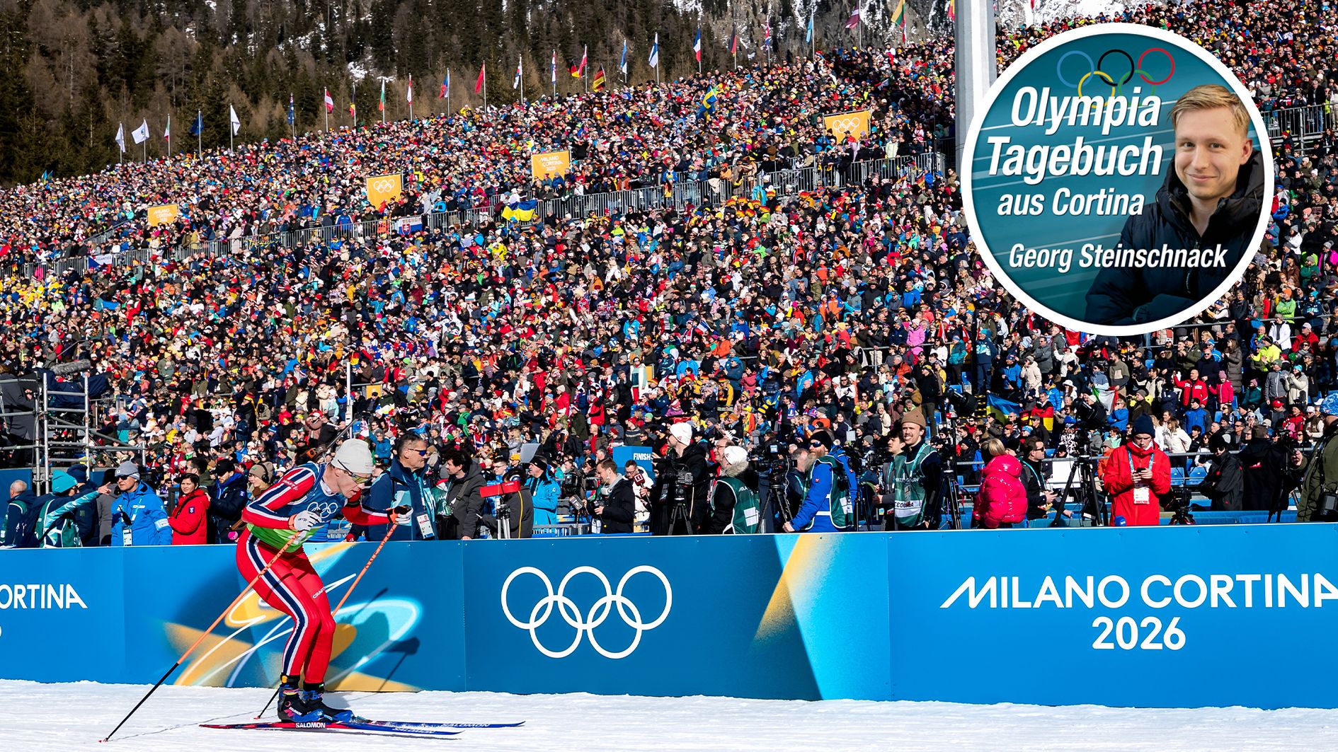 Die Stimmung im Biathlonstadion von Antholz ist einzigartig.