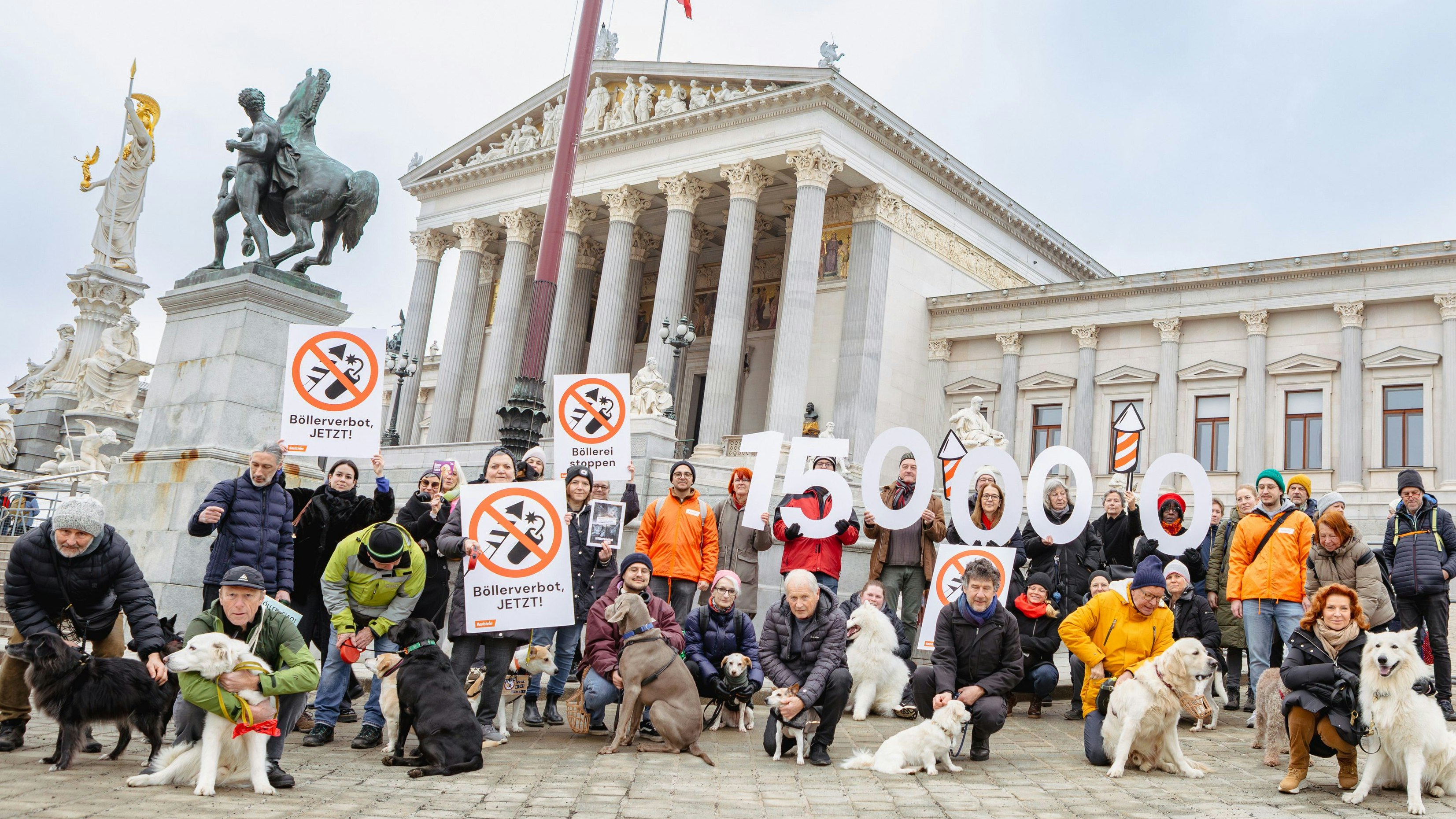 "Bellen gegen Böllern" – Hunde-Demo für Böllerverbot