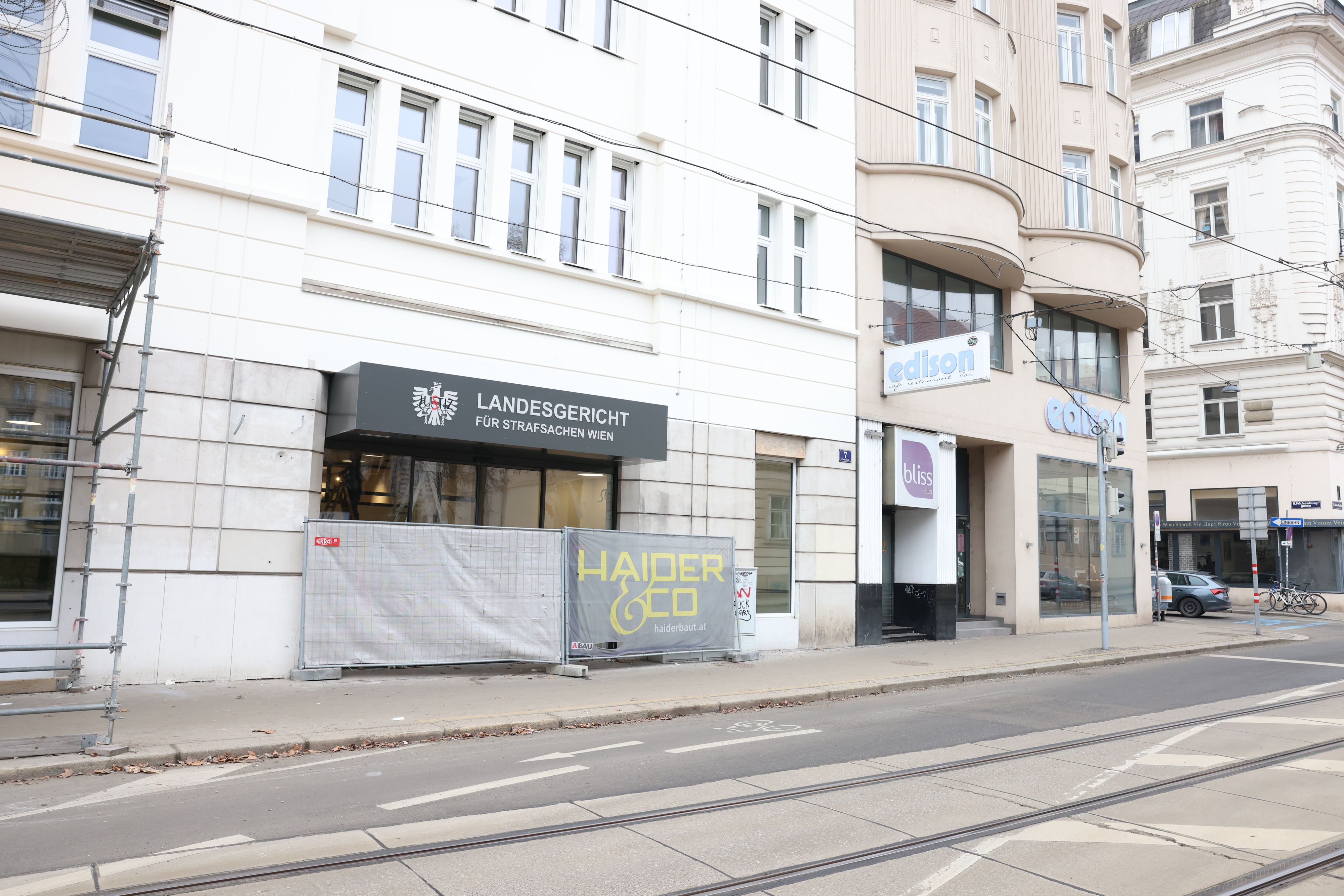 Alles neu im Grauen Haus – hier entsteht der Eingang für das Service-Center.