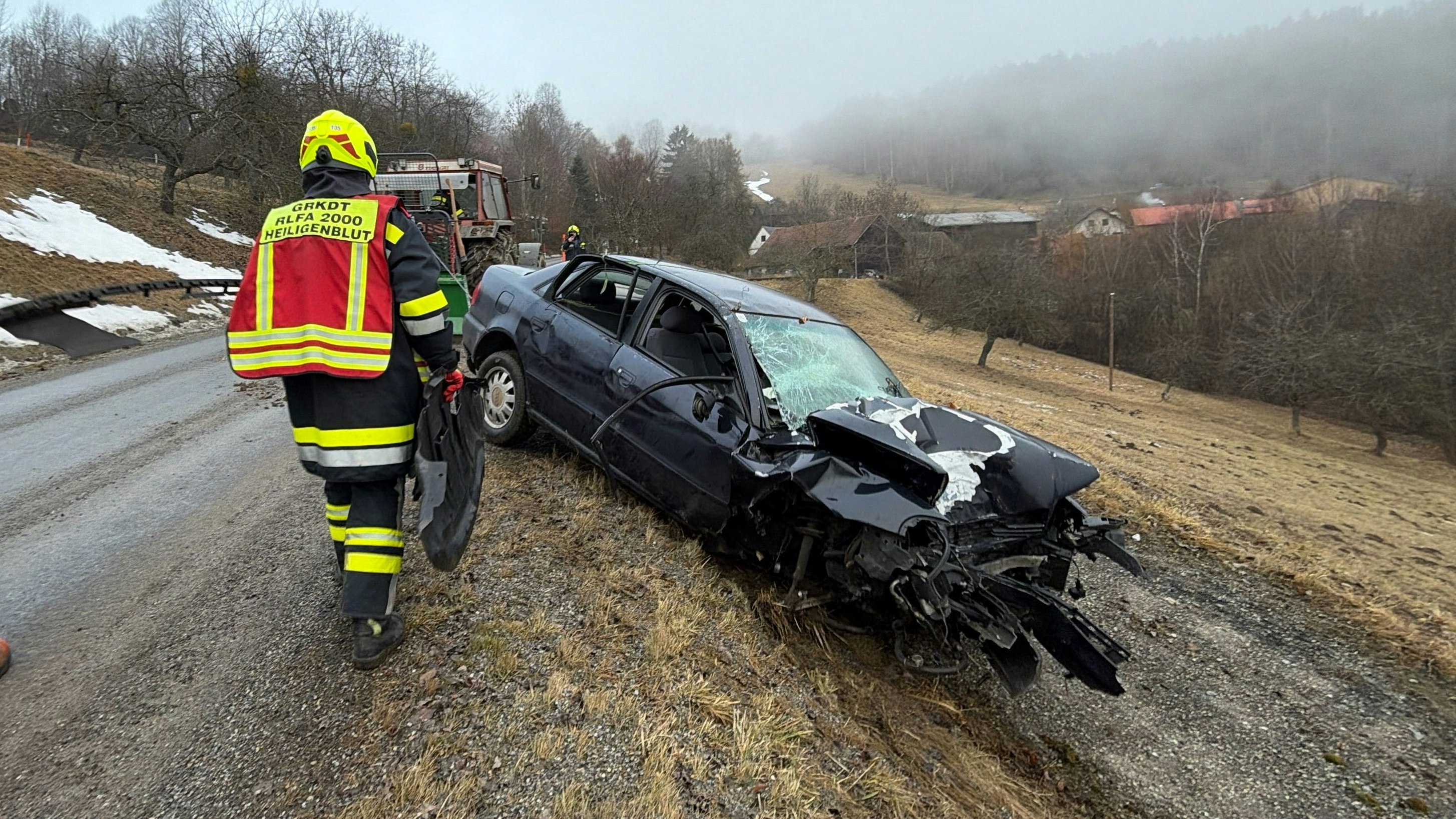 Tödlicher Verkehrsunfall in Laufenegg im Bezirk Melk