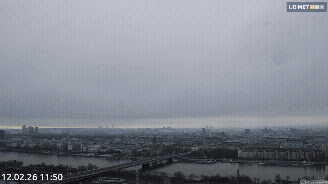 Am Nachmittag des 12. Feber 2026 zeigte sich über Wien kurz die Sonne.