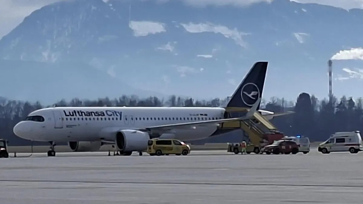 Eine Lufthansa-Maschine musste am Flughafen Klagenfurt notlanden. 