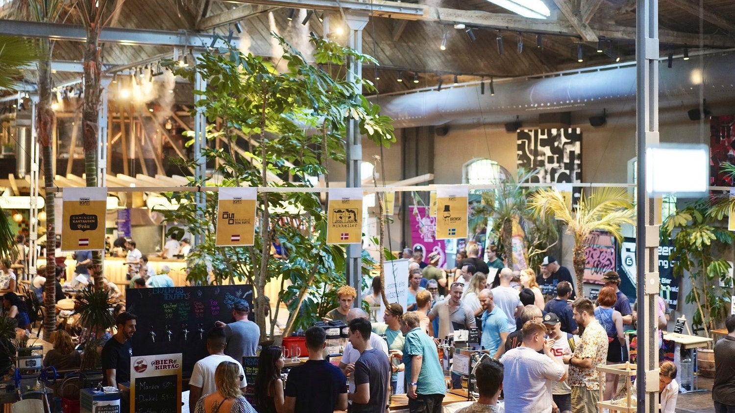 Im Gleis/Garten in Wien-Meidling wird dem Gerstensaft gehuldigt.