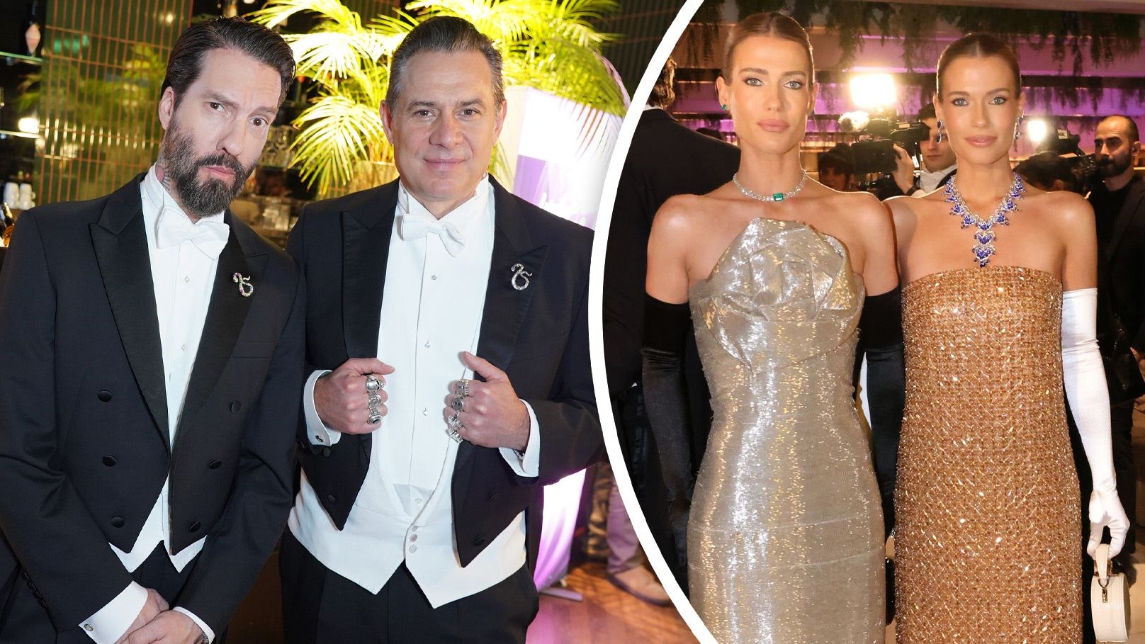 "The BossHoss" sind gemeinsam mit den Spencer-Schwestern am Opernball.