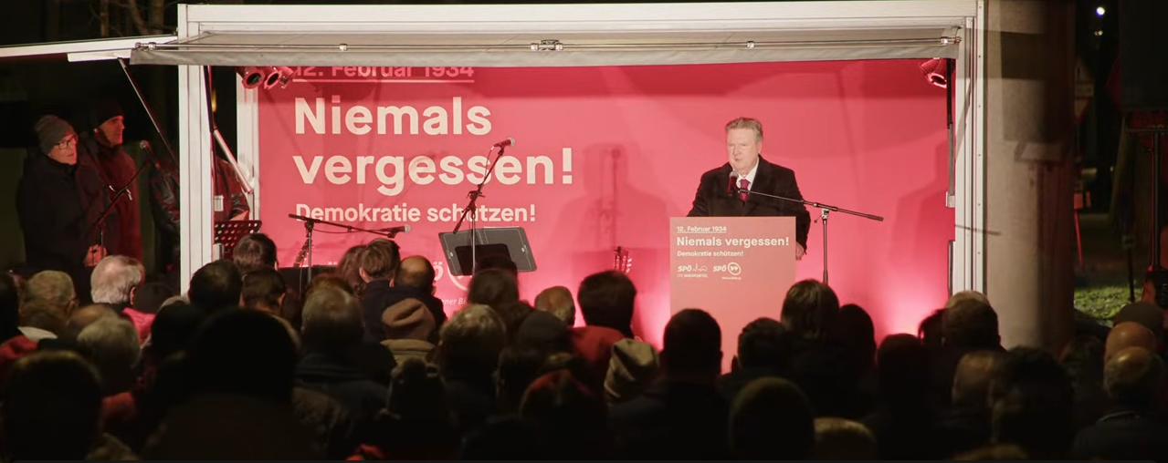 Heute.at - Gegen autoritäre Regime: Ludwig bei Februargedenken