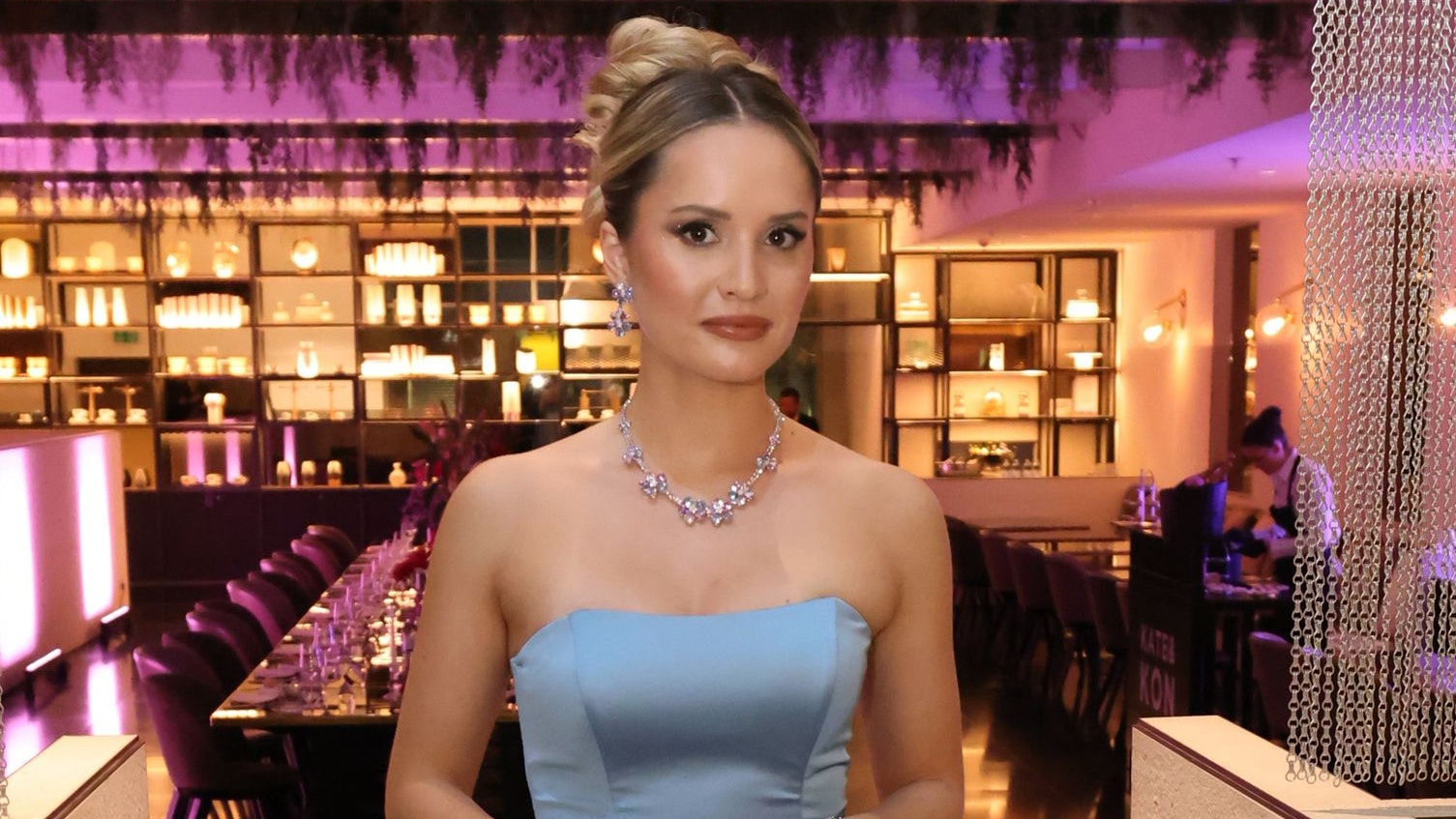 Davina Geiss im Le Meridien bei der Pre-Cocktail-Party von Adi Weiss vor dem Opernball 2026.