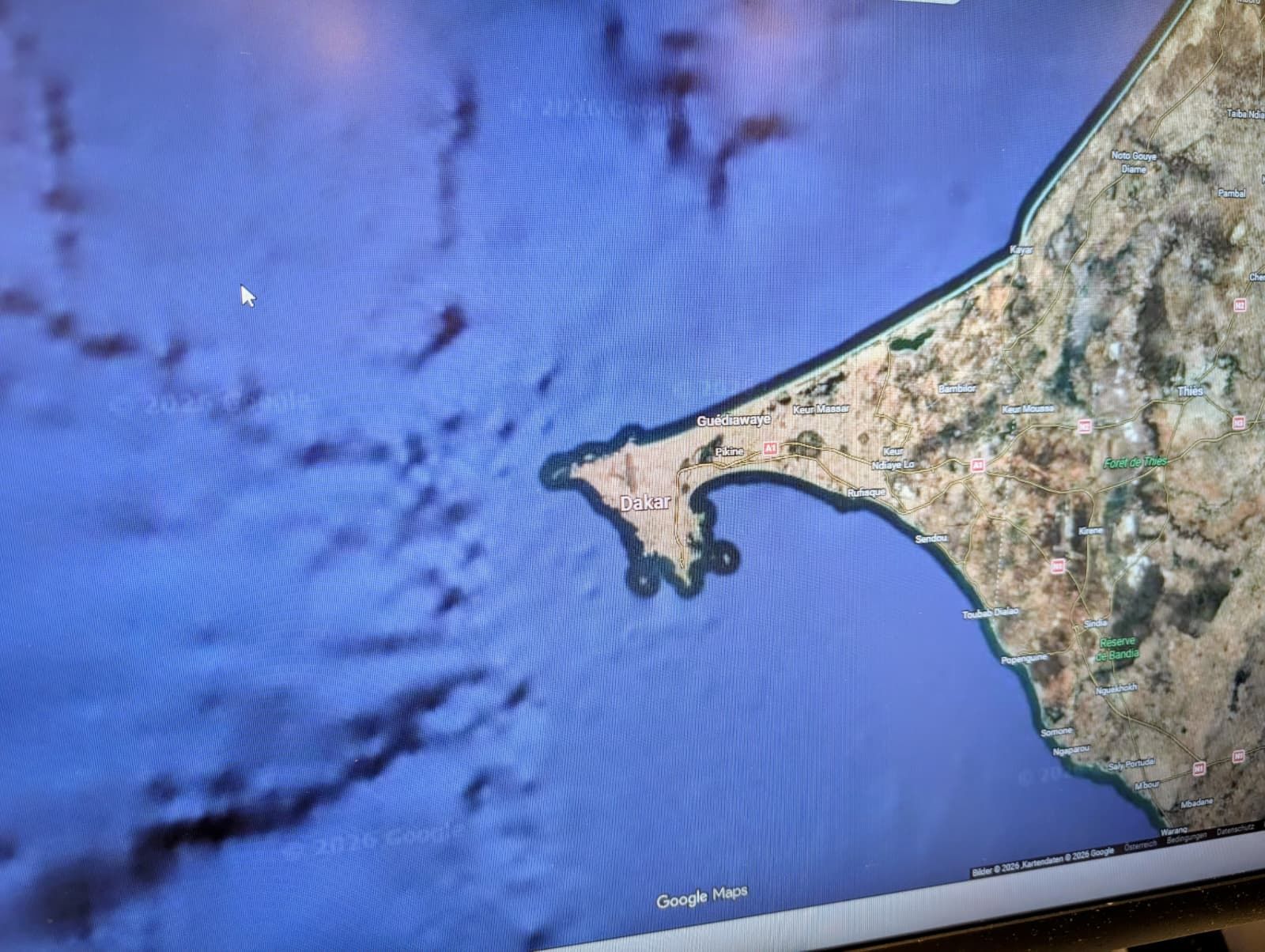 Das gestohlene Handy tauchte in Dakar wieder auf.