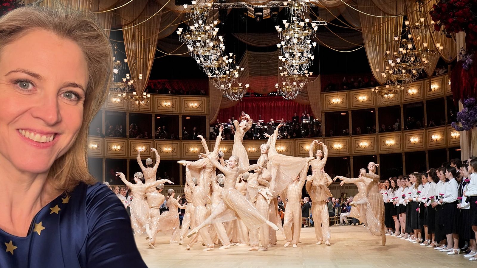 Image related to Einzige Ministerin mit Loge – Meinl-Reisinger ließ sich EU-Kleid für Ball schneidern