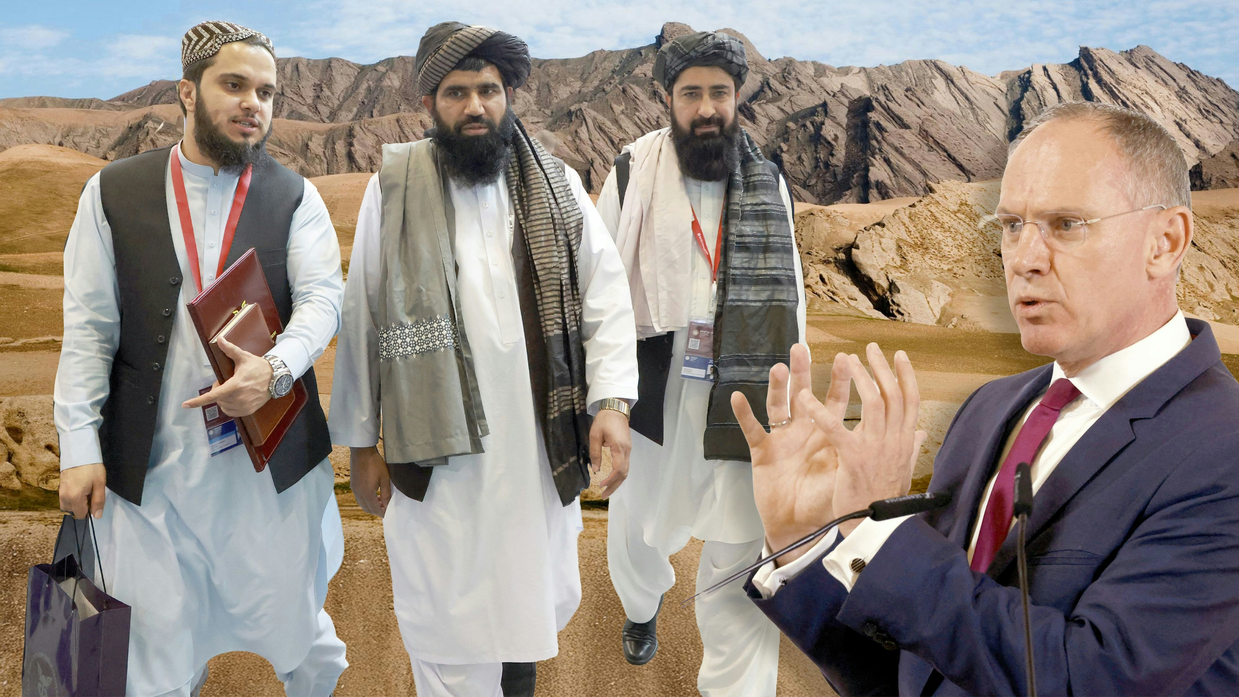 Eine Taliban-Delegation war im Februar 2026 erneut zu Besuch bei Vertretern des Innenministeriums in Wien (Symbolbild / "Heute"-Montage)
