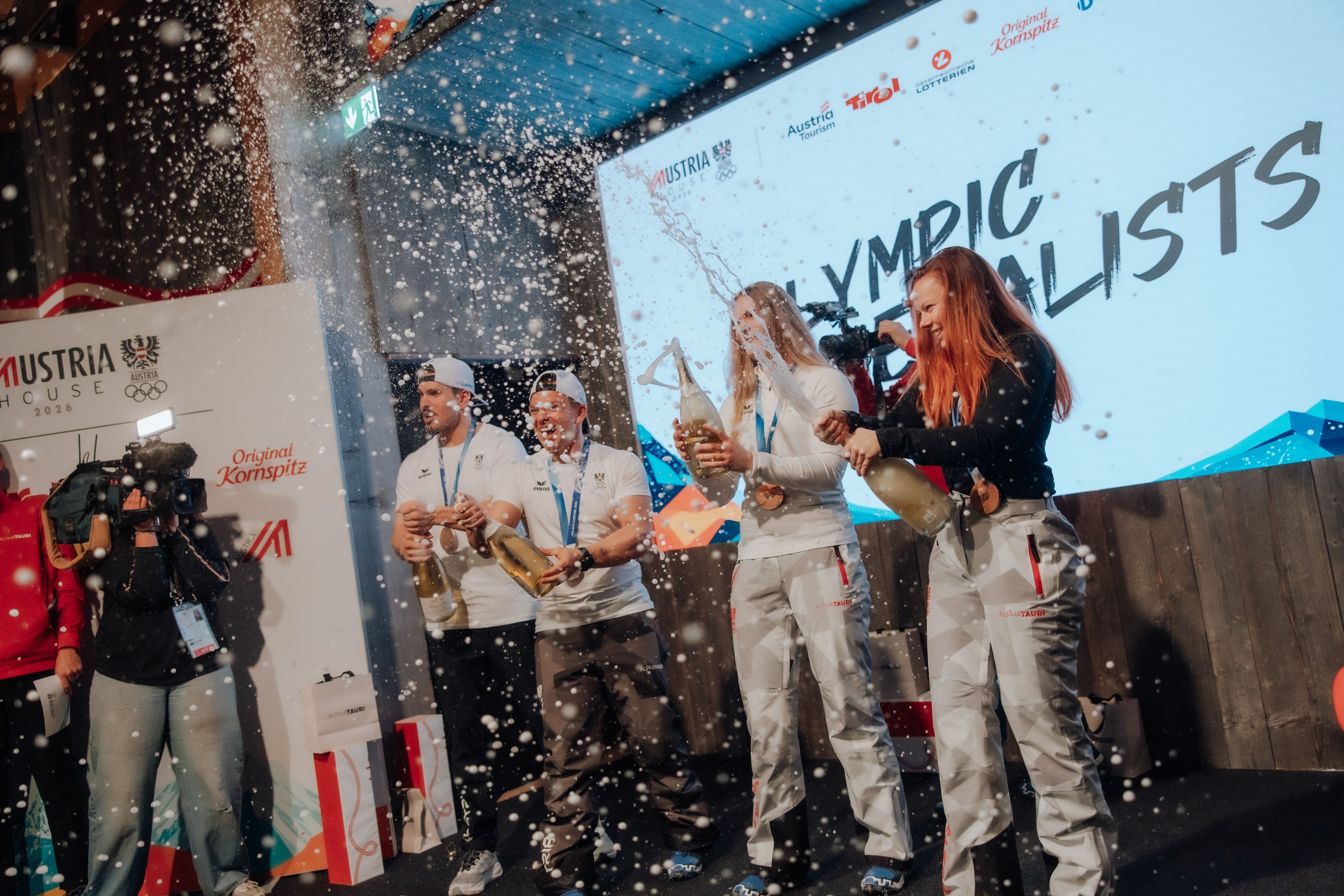 Lara Kipp, Selina Egle, Thomas Steu, Wolfgang Kindl, 