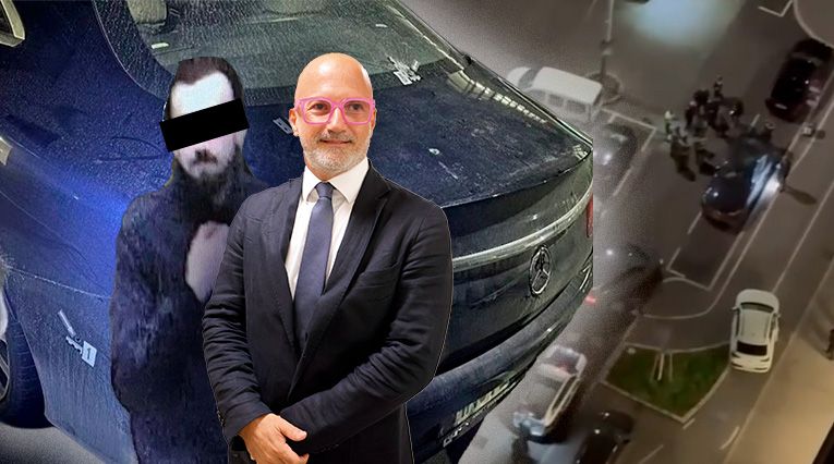 Anwalt Nik Rast vertritt den mittlerweile gefassten und inhaftierten Mercedes-Raser (l.)