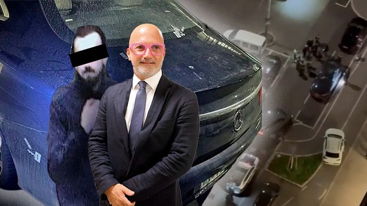 Anwalt Nik Rast vertritt den mittlerweile gefassten und inhaftierten Mercedes-Raser (l.)