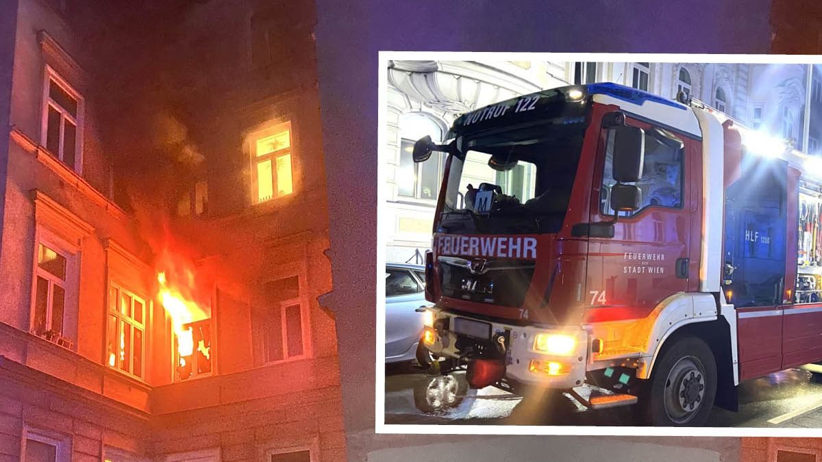 Die Feuerwehr konnte sechs Menschen aus der Flammen-Wohnung befreien. 