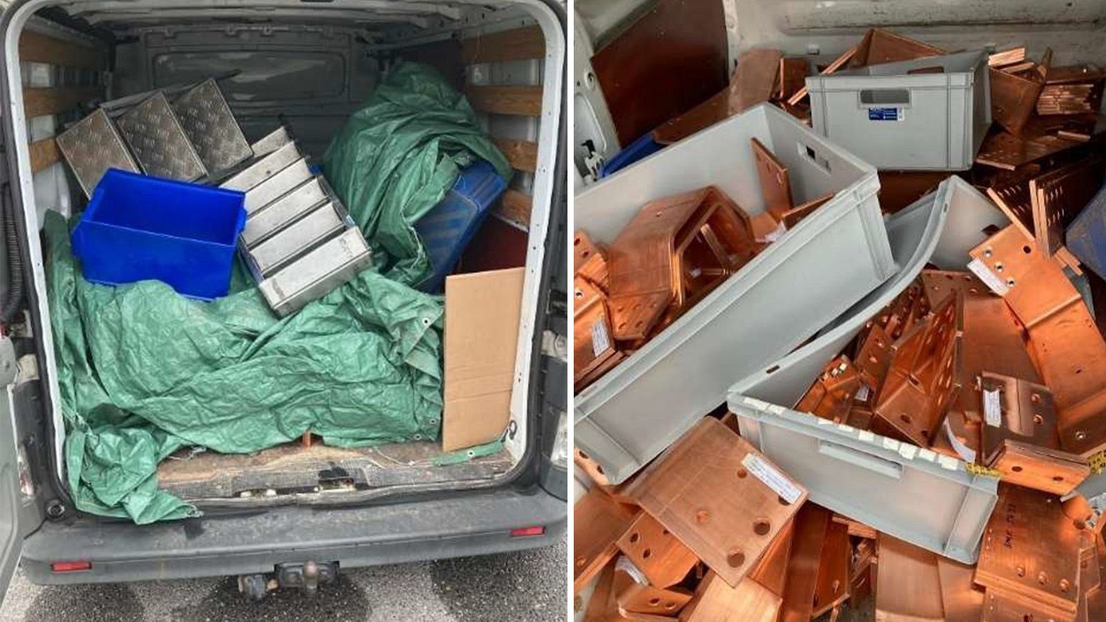 Die Bande soll tonnenweise Kupfer gestohlen haben.