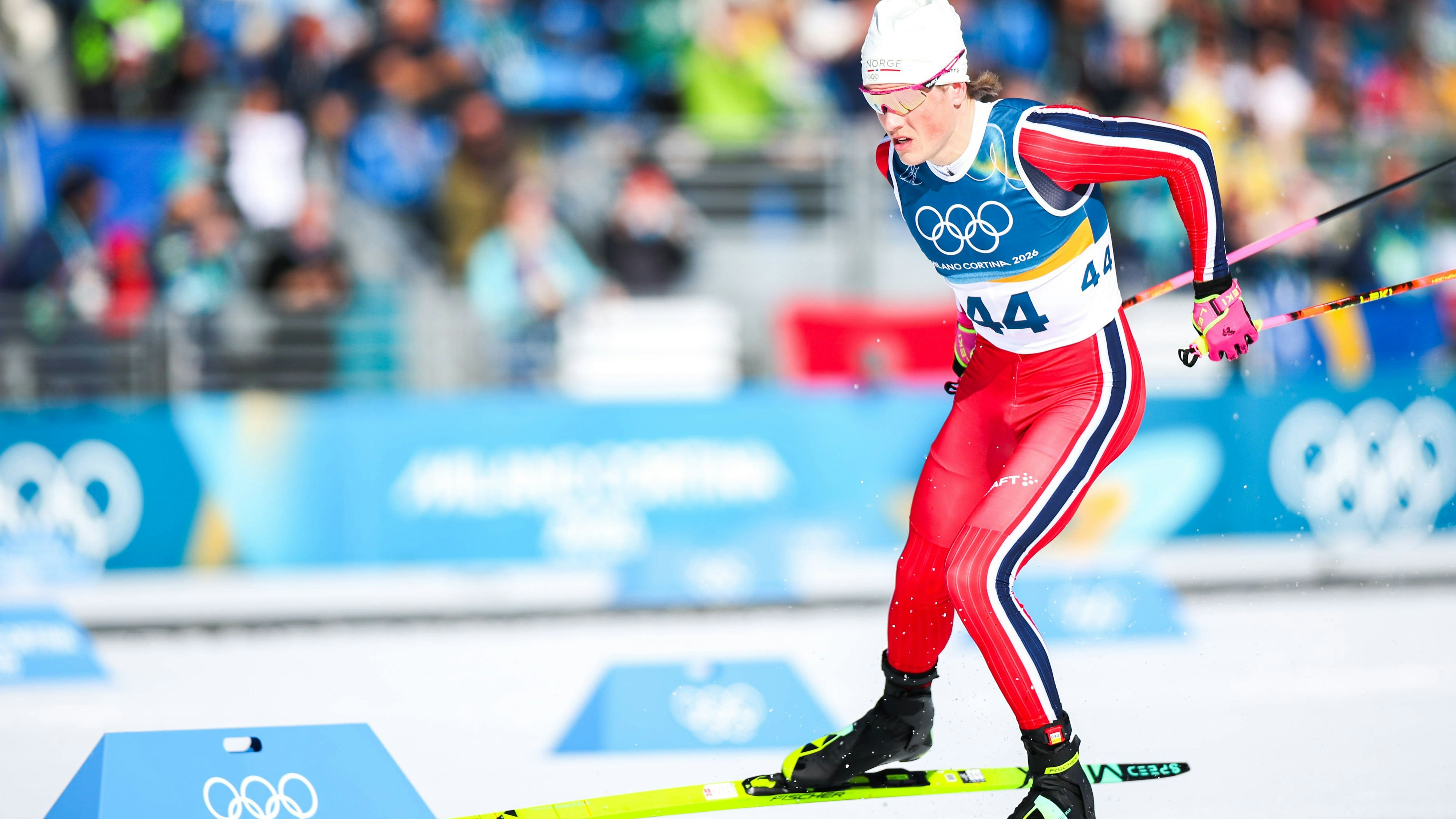 ITALY, TESERO - FEBRUARY 13, 2026: Johannes Hoesflot Klaebo of Norway competes in the men s 10km interval start free race at Tesero Cross-Country Stadium during the 2026 Winter Olympic Games, Olympische Spiele, Olympia, OS Peter Kovalev/TASS PUBLICATIONxINxGERxAUTxONLY 88628758