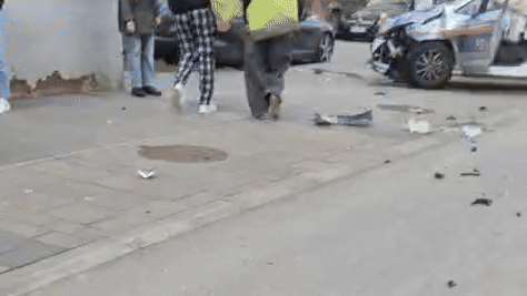 Kollision in Wien! Polizeiauto ist Totalschaden