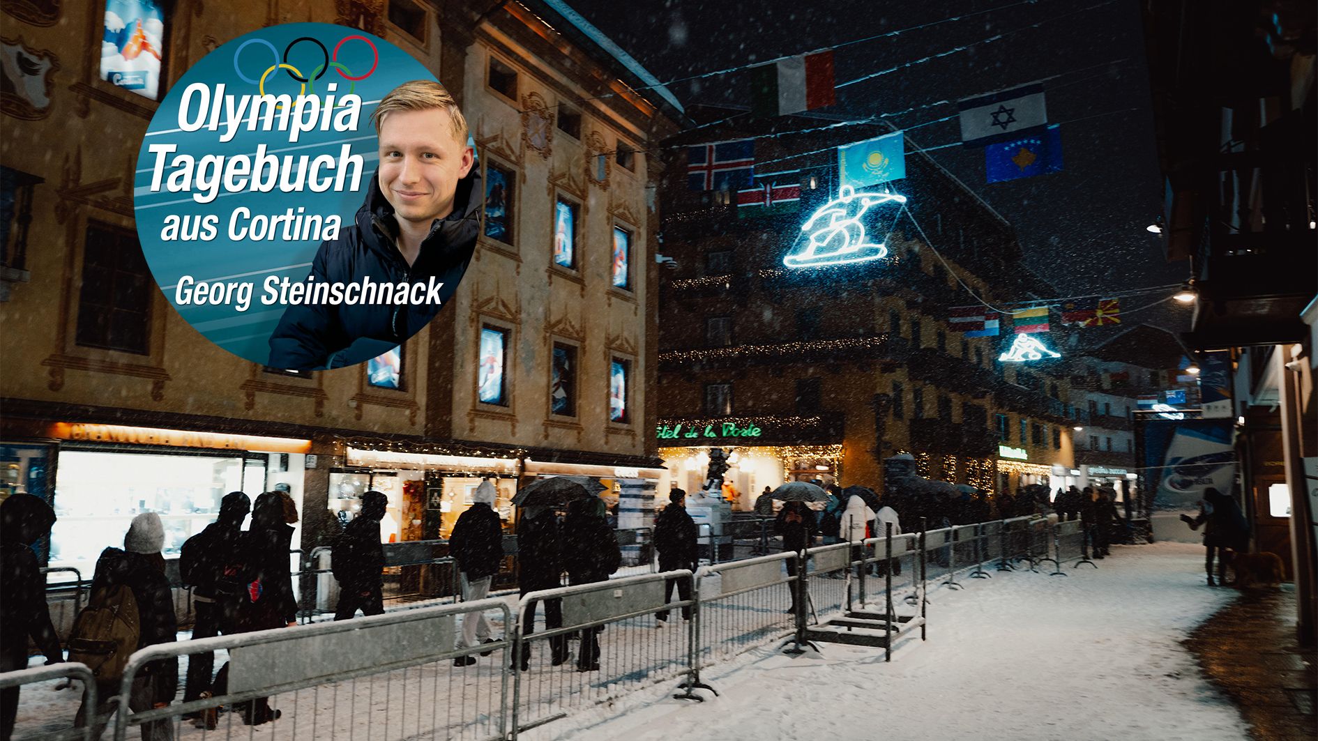 Bisher wurde Cortina noch nicht vom Olympischen Fieber erfasst.