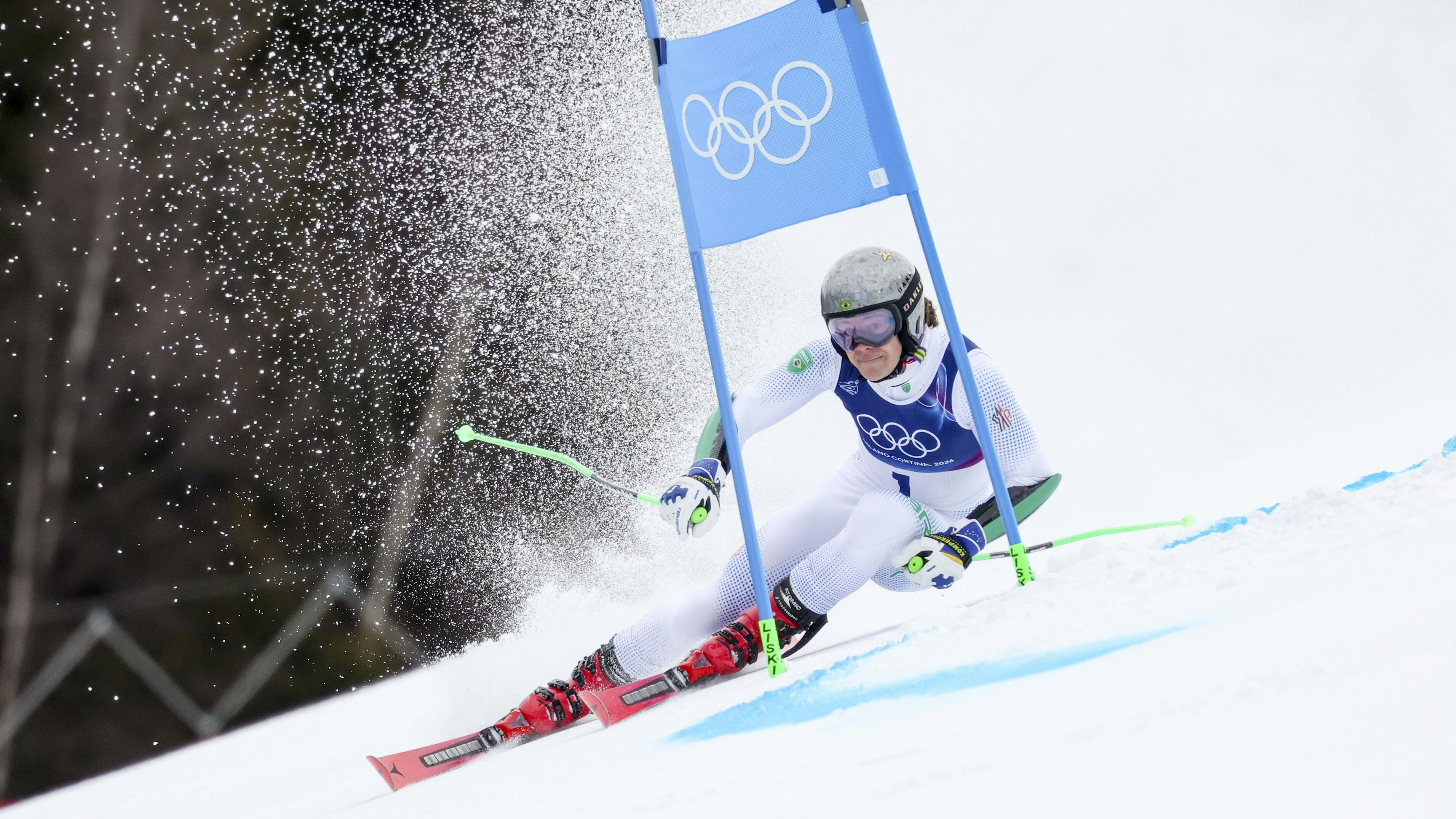 BORMIO,ITALY,14.FEB.26 - OLYMPICS, ALPINE SKIING - Winter Olympic Games Milano Cortina 2026, giant slalom, men. Image shows Lucas Pinheiro Braathen (BRA). Photo: GEPA pictures/ Harald Steiner
