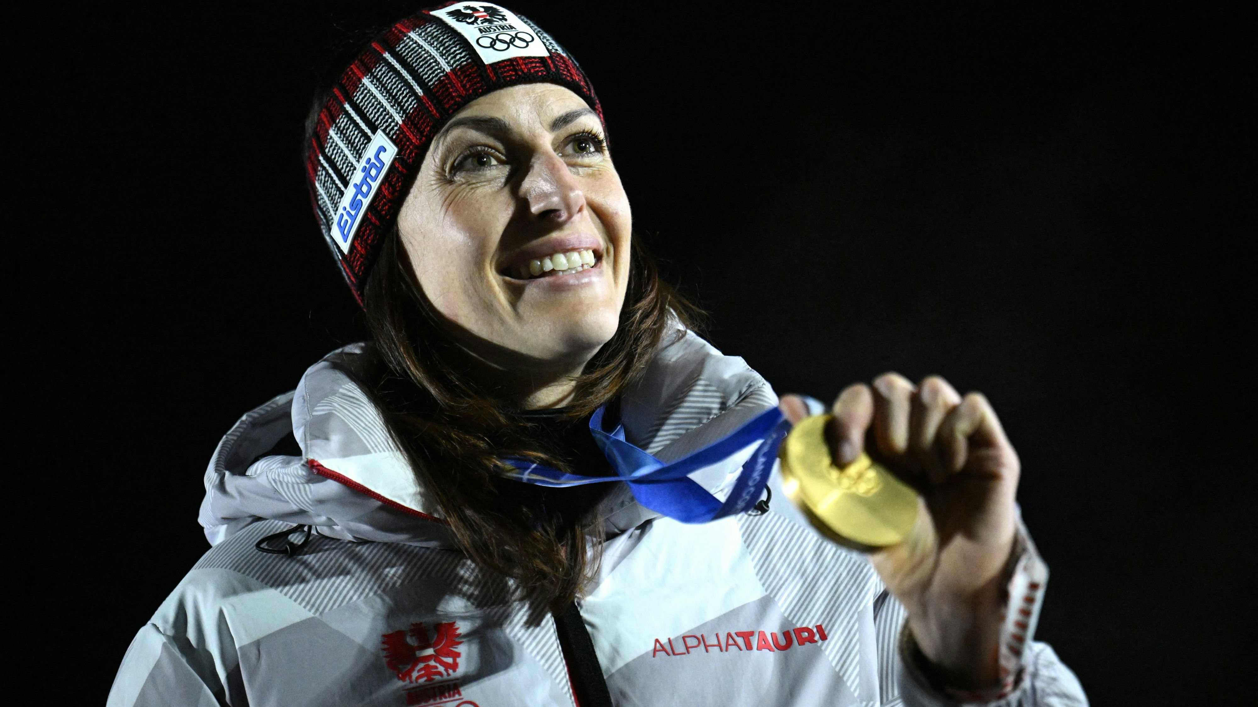 Österreichs Skeleton-Ass Janine Flock hat endlich ihre Goldmedaille. 