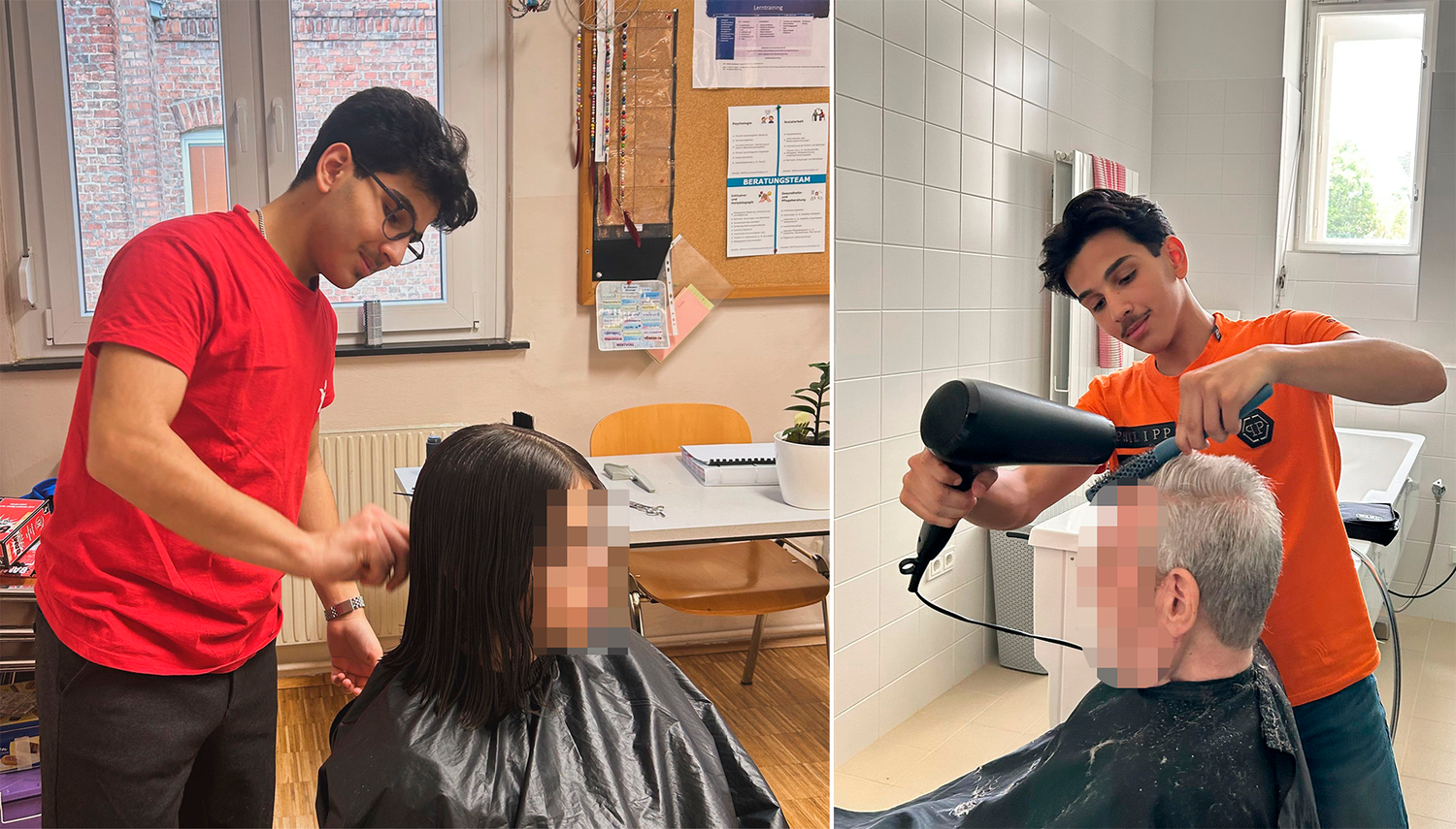 Mohammad (19) will sich für seine zweite Chance bedanken und schneidet bedürftigen Personen die Haare - gratis!
