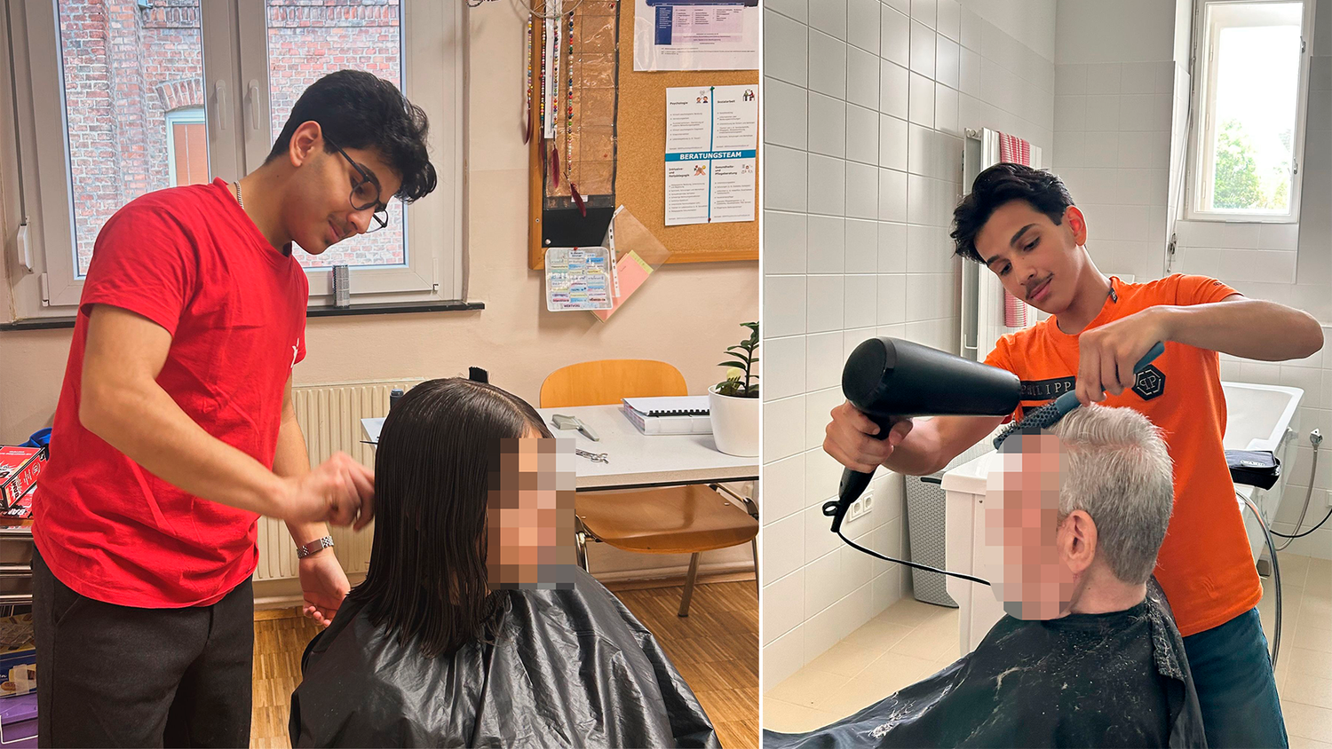 Heute.at - Danke Österreich! Flüchtling schneidet Haare gratis