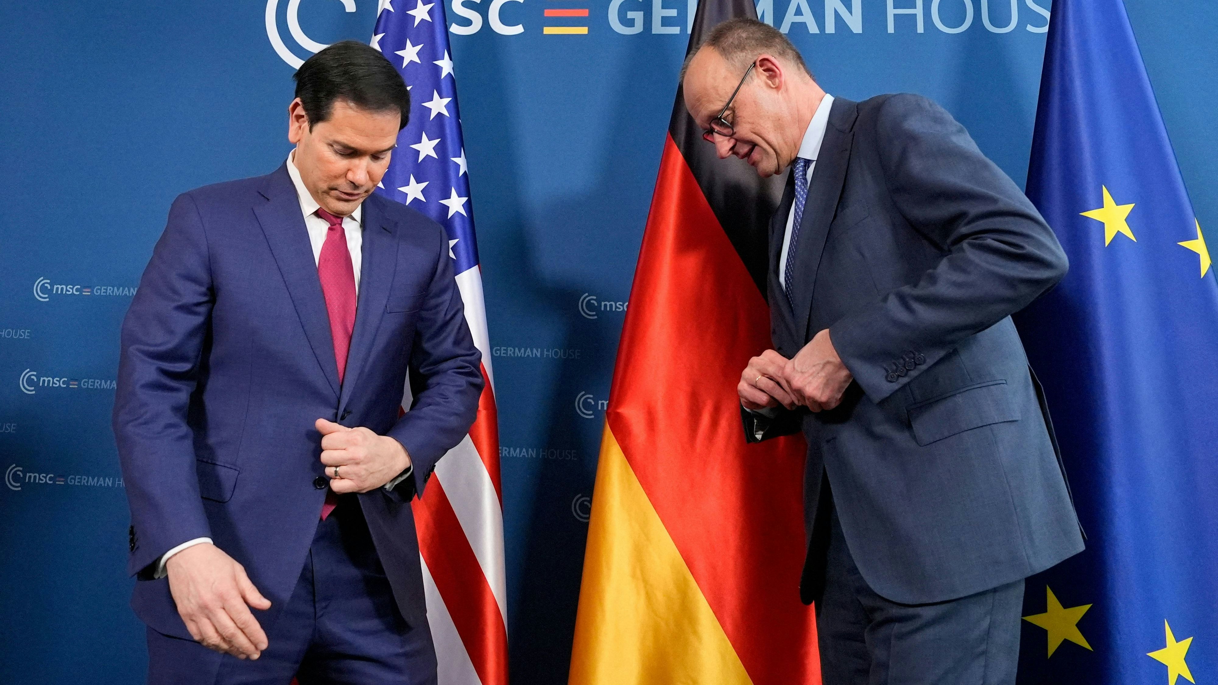 Deutschlands Kanzler Friedrich Merz mit Rubio: "Die auf Rechten und Regeln basierende internationale Ordnung wird derzeit zerstört"
