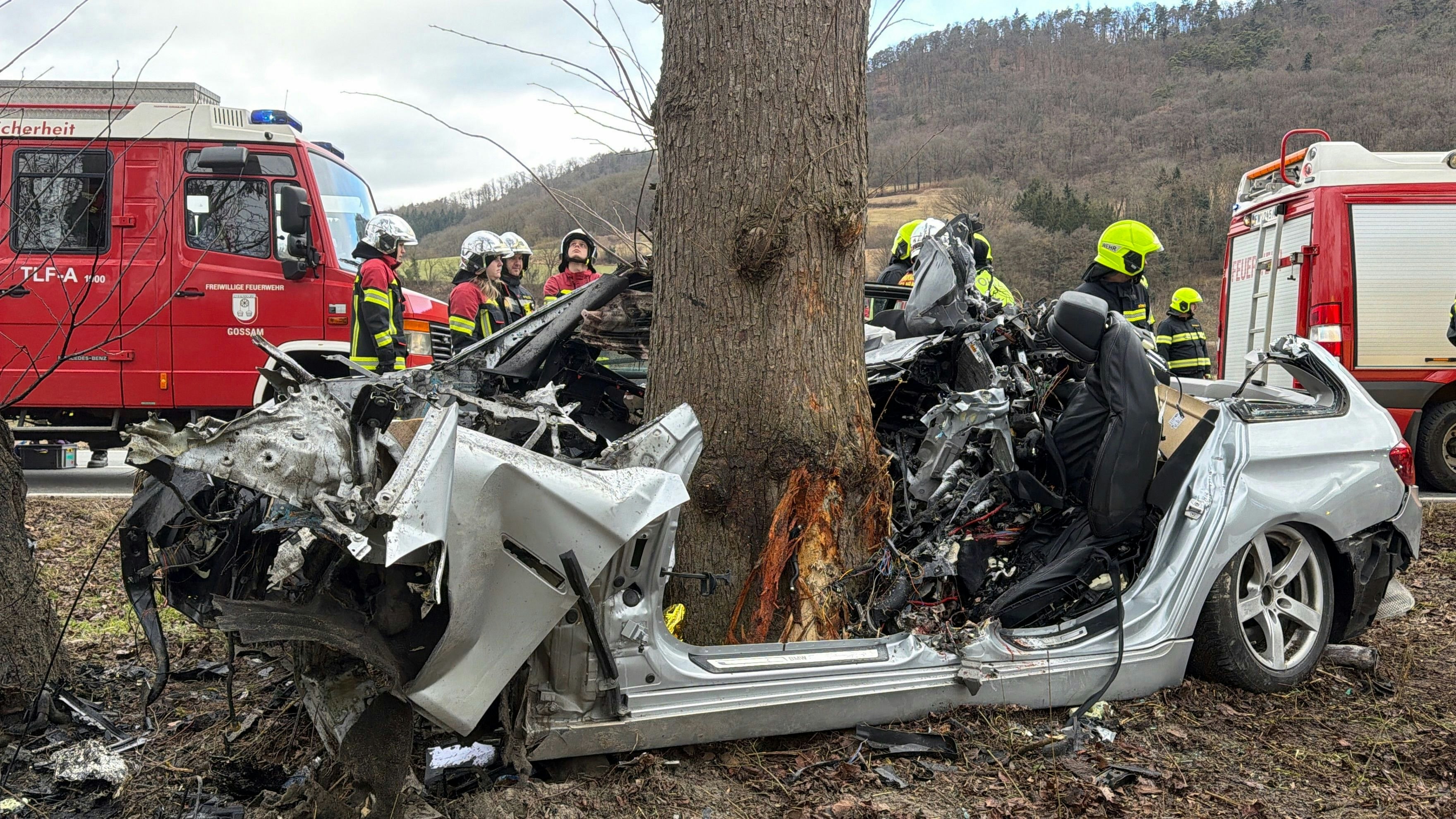 Crash gegen Baum in NÖ fordert ein Todesopfer