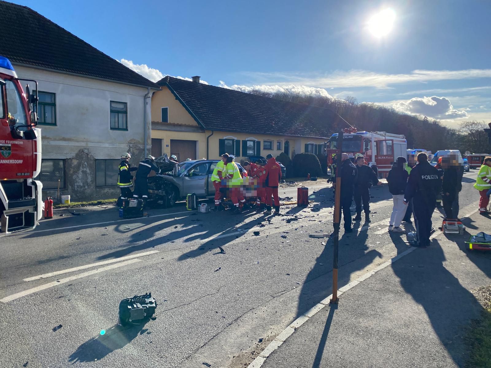 Schwerer Unfall bei Langmannersdorf