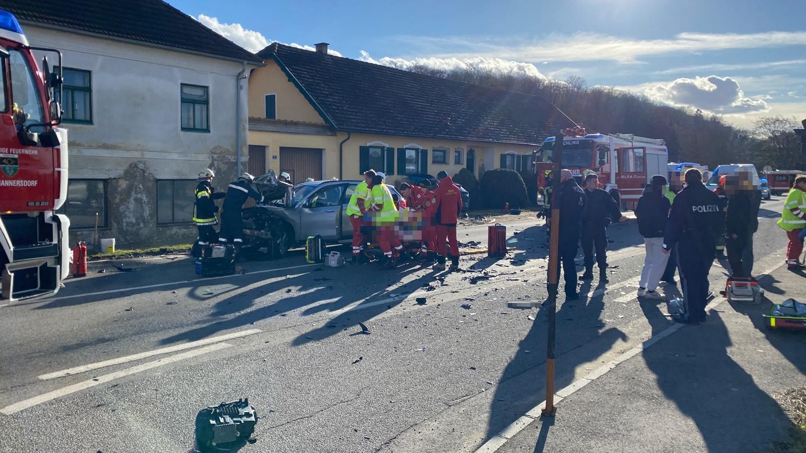 Schwerer Unfall bei Langmannersdorf