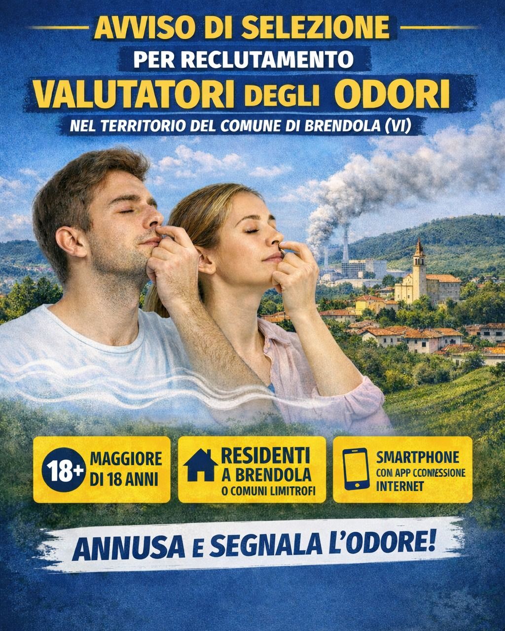 Die norditalienische Kleinstadt Brendola sucht Geruchstester.