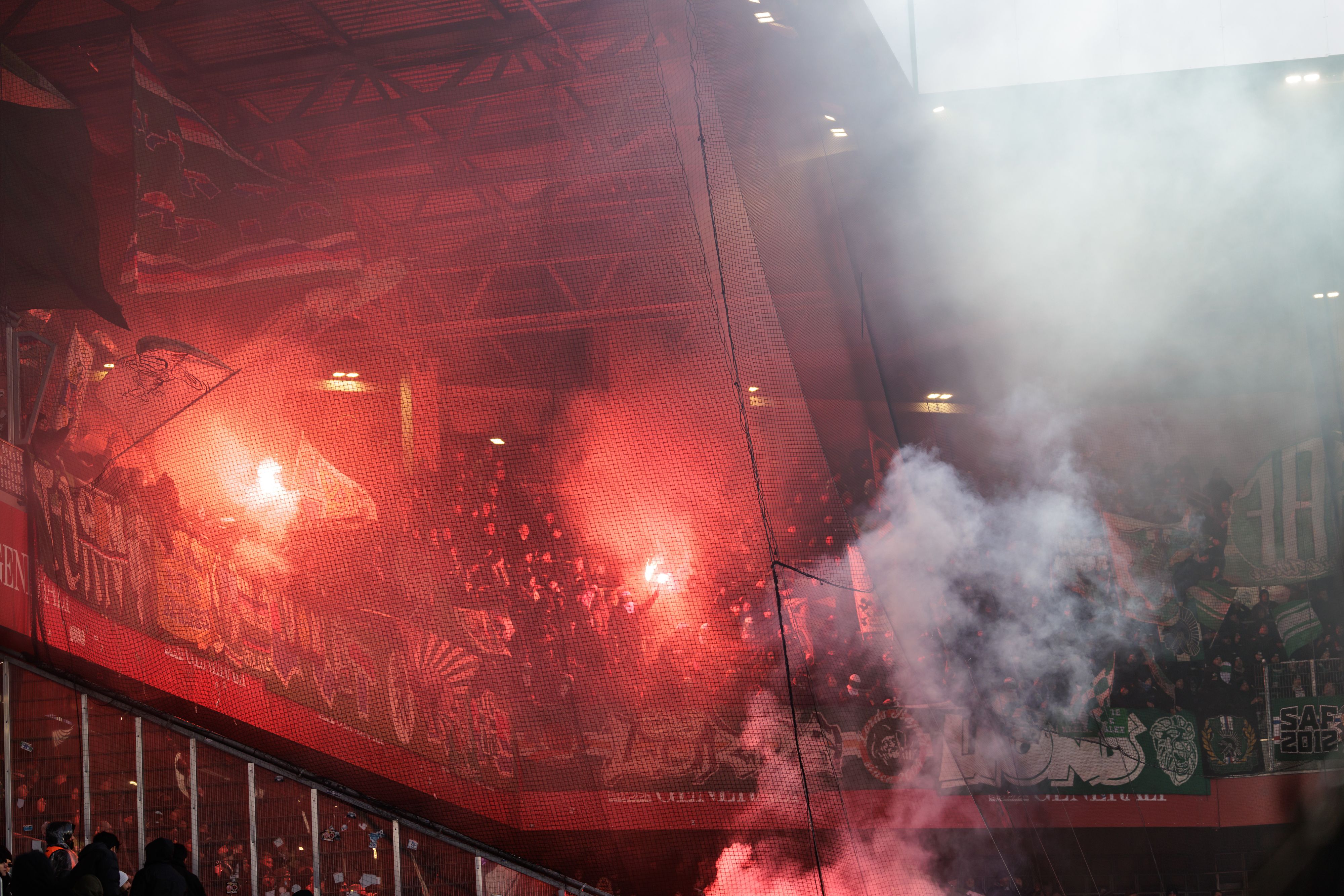 Der Rapid-Anhang war gefrustet.