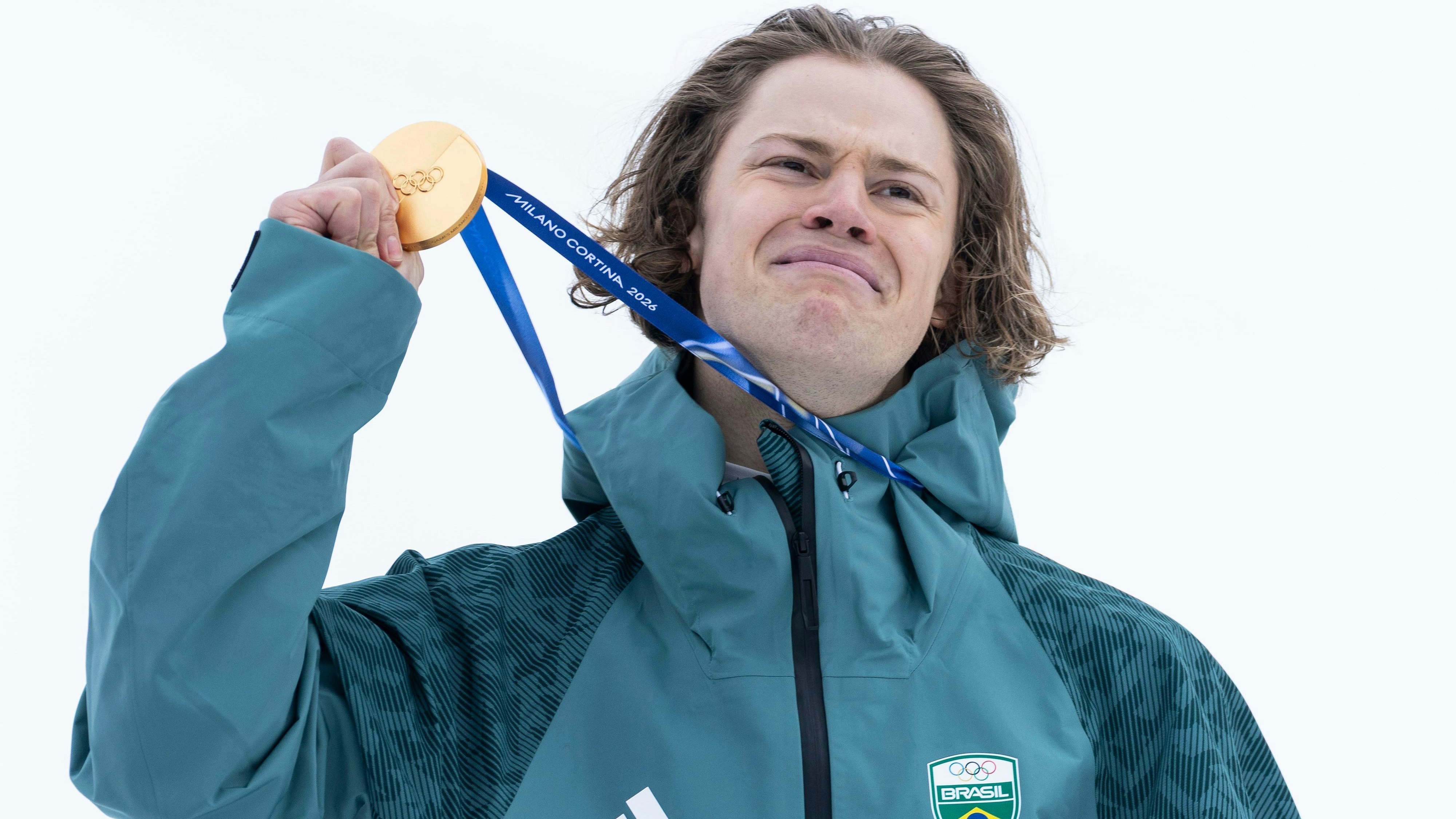 Lucas Pinheiro Braathen ließ nach dem Sieg seinen Emotionen freien Lauf. 