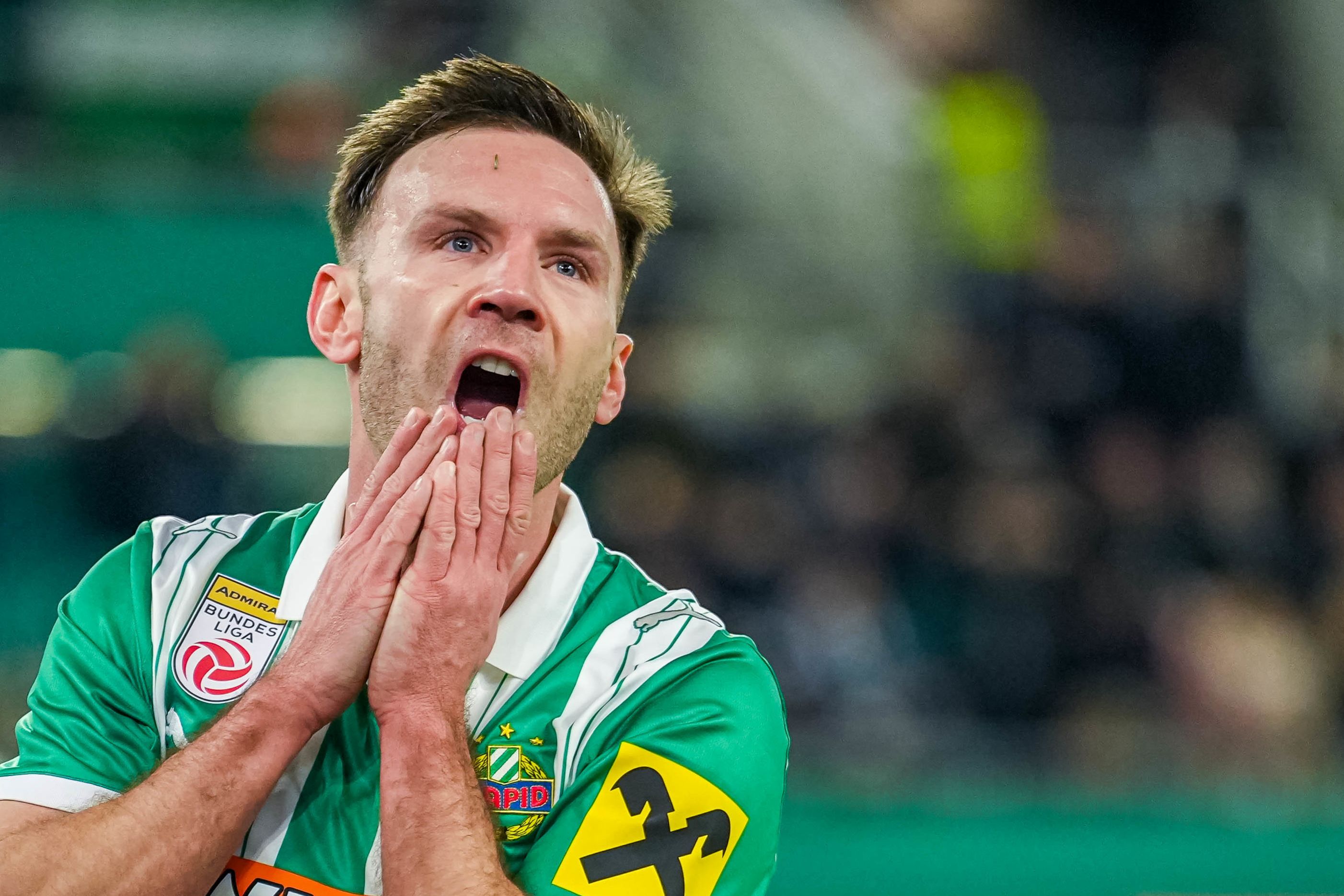 Andreas Weimann muss mit Rapid um die Teilnahme an der Meistergruppe zittern.