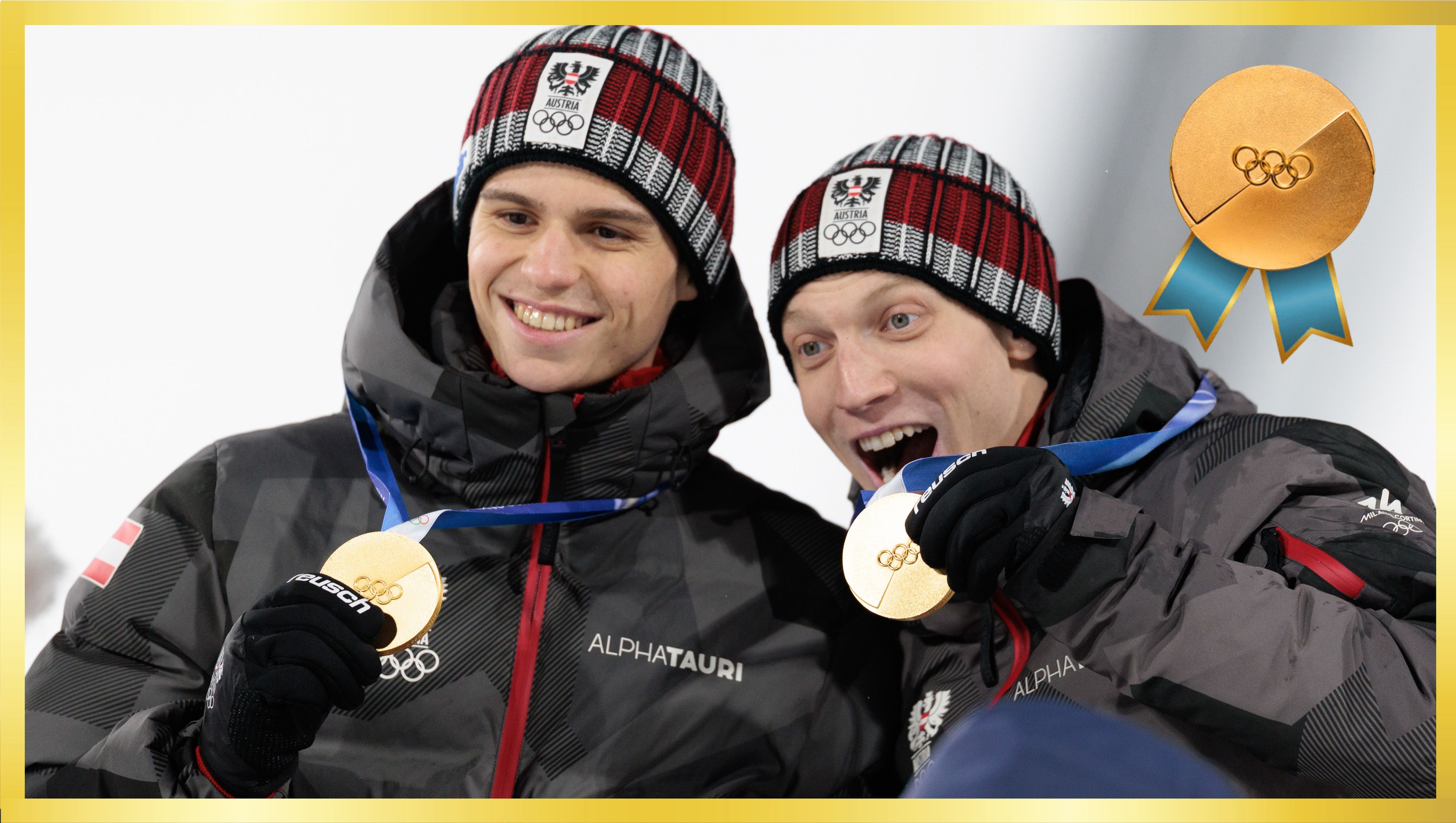 Jan Hörl und Stephan Embacher (l.) segelten zu Gold.
