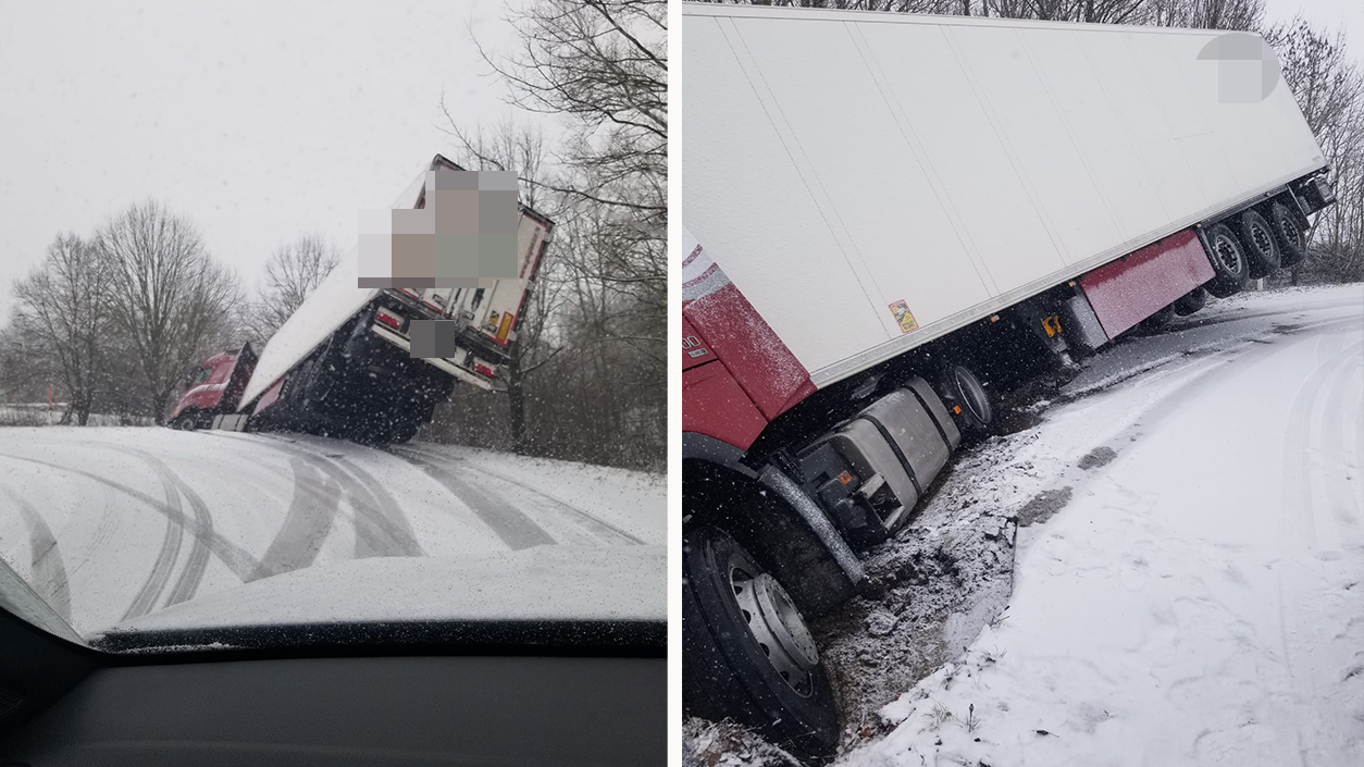 Am Montagvormittag kam ein LKW-Fahrer in eine missliche Lage.